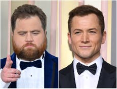 ‘Did he forget?’: Paul Walter Hauser appears to snub Taron Egerton in Golden Globes speech