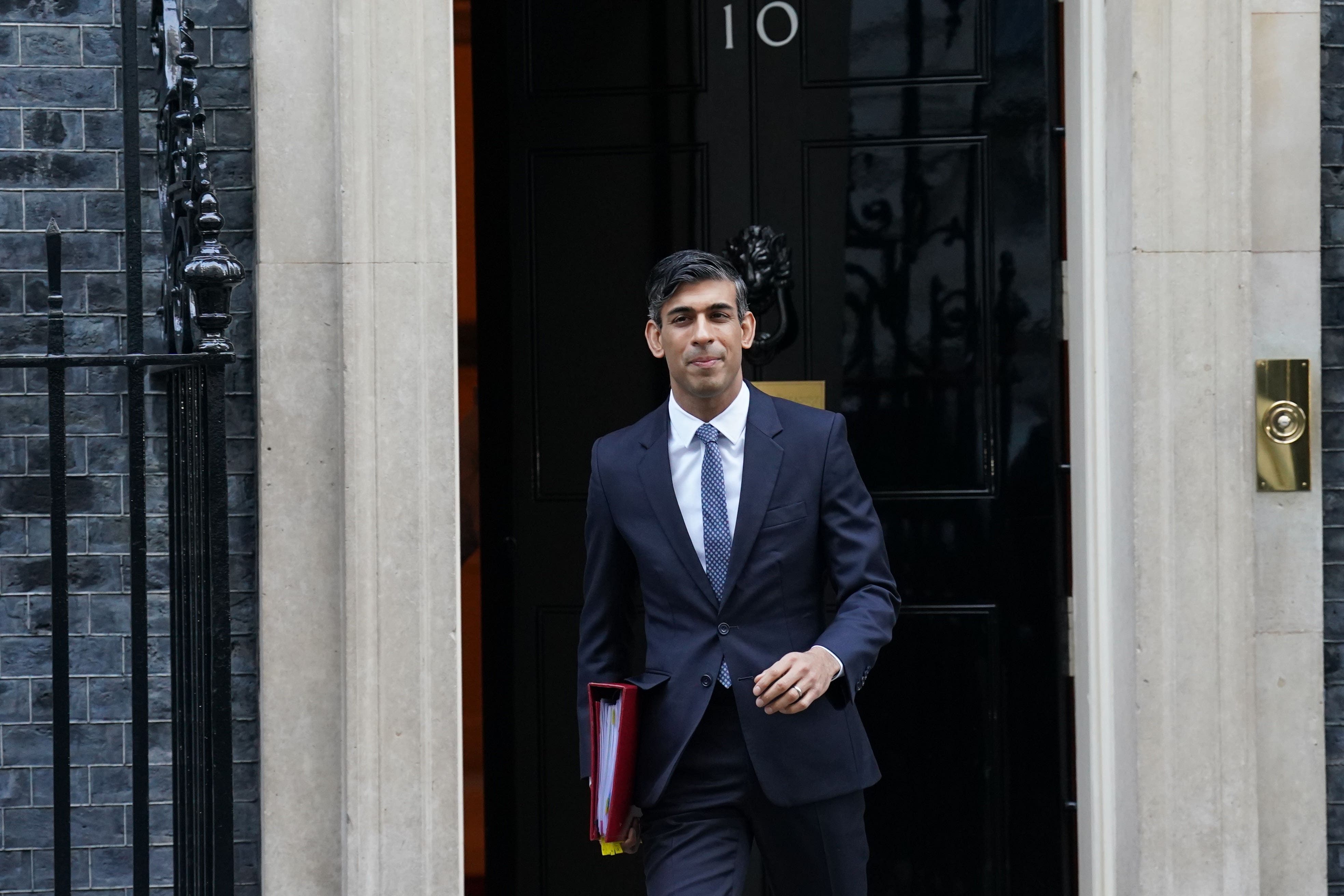 Prime Minister Rishi Sunak departs 10 Downing Street, London, to attend Prime Minister’s Questions at the Houses of Parliament. Picture date: Wednesday January 11, 2023.