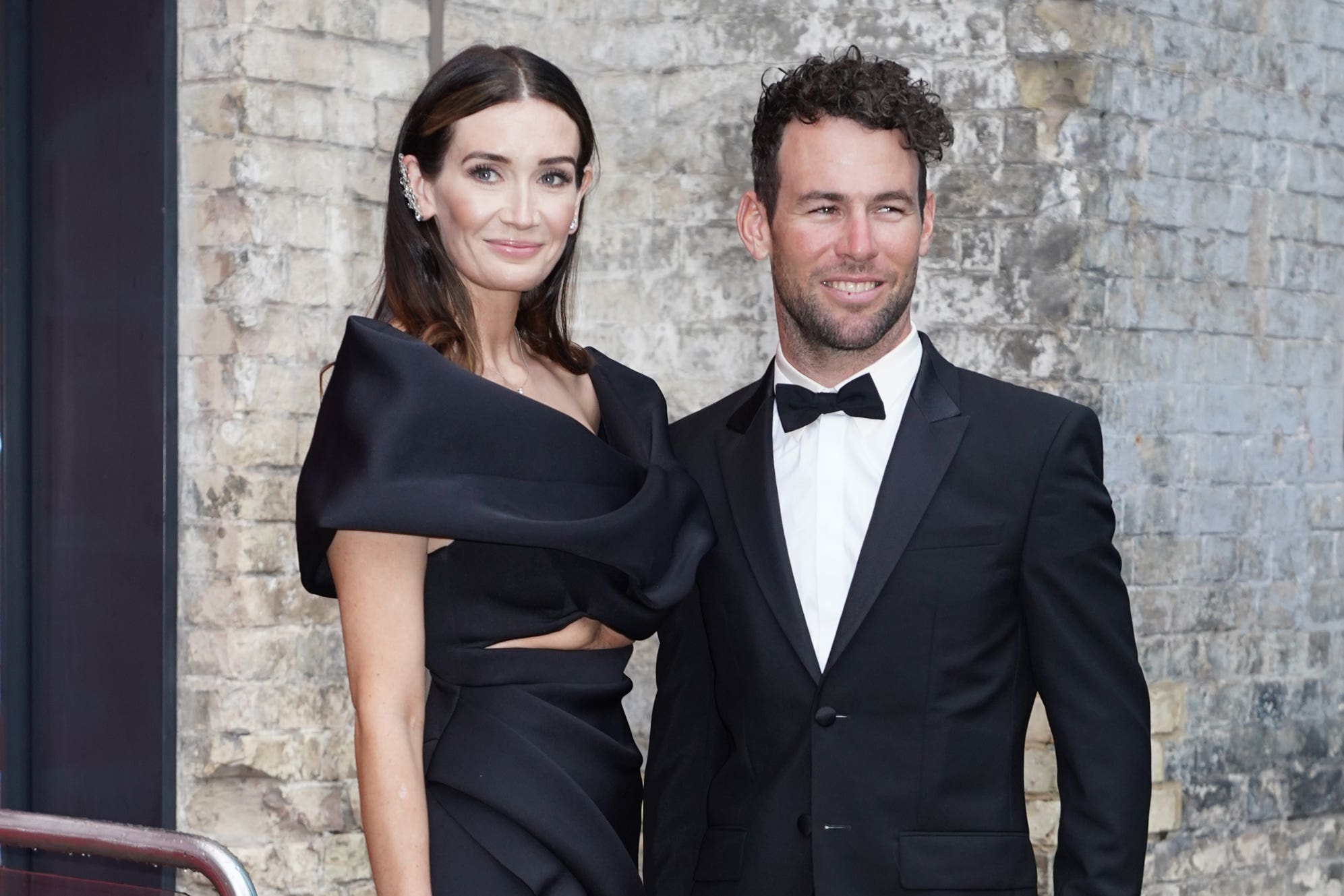 Mark Cavendish and his wife Peta. (Yui Mok/ PA)