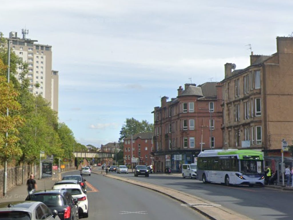 The incident occurred on Battlefield Road, on Glasgow’s Southside