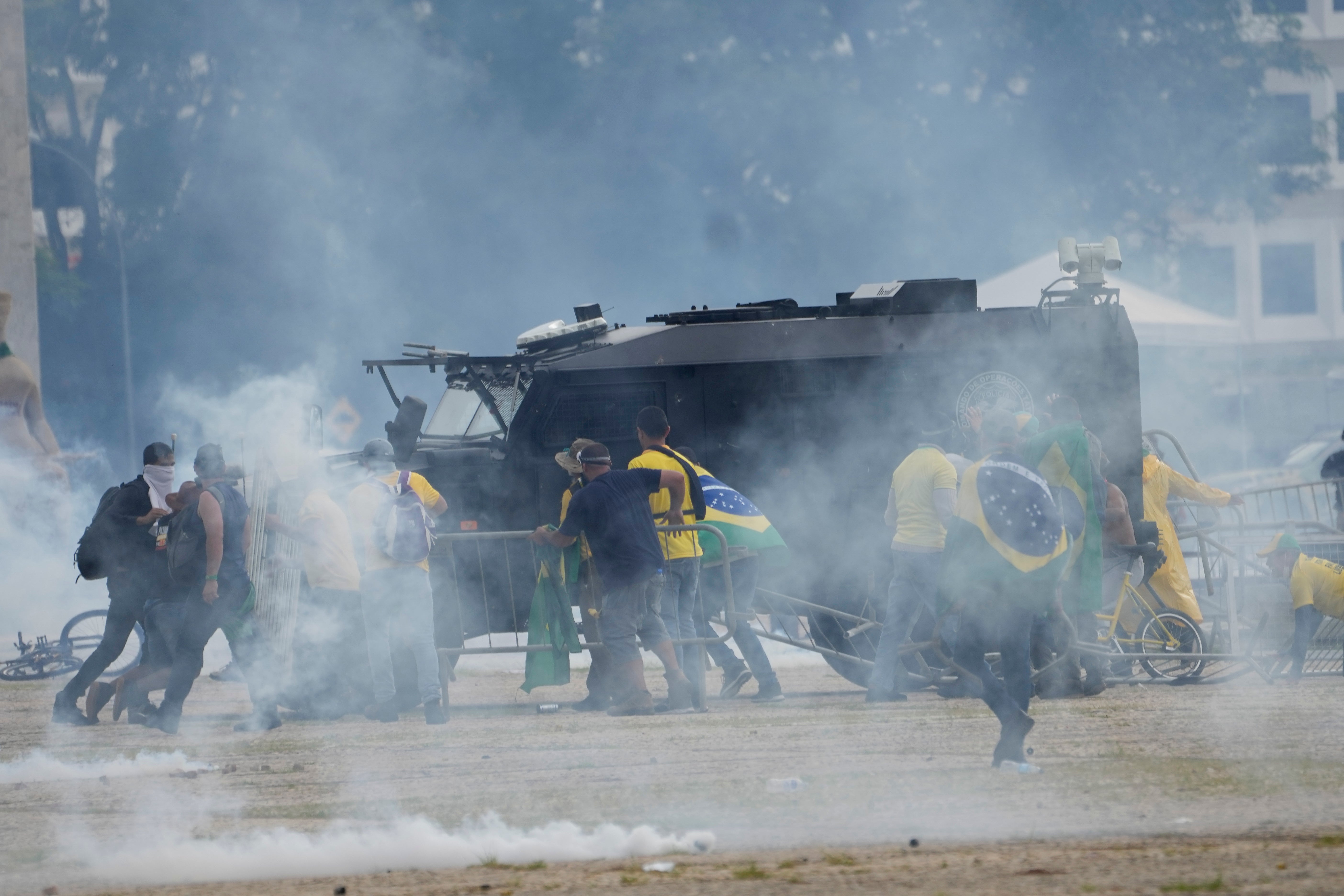 Supports of Brazil’s former president stormed a number of federal buildings at the weekend