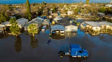 California storms – live: Flash flood warning in San Francisco after Montecito and Santa Barbara evacuations