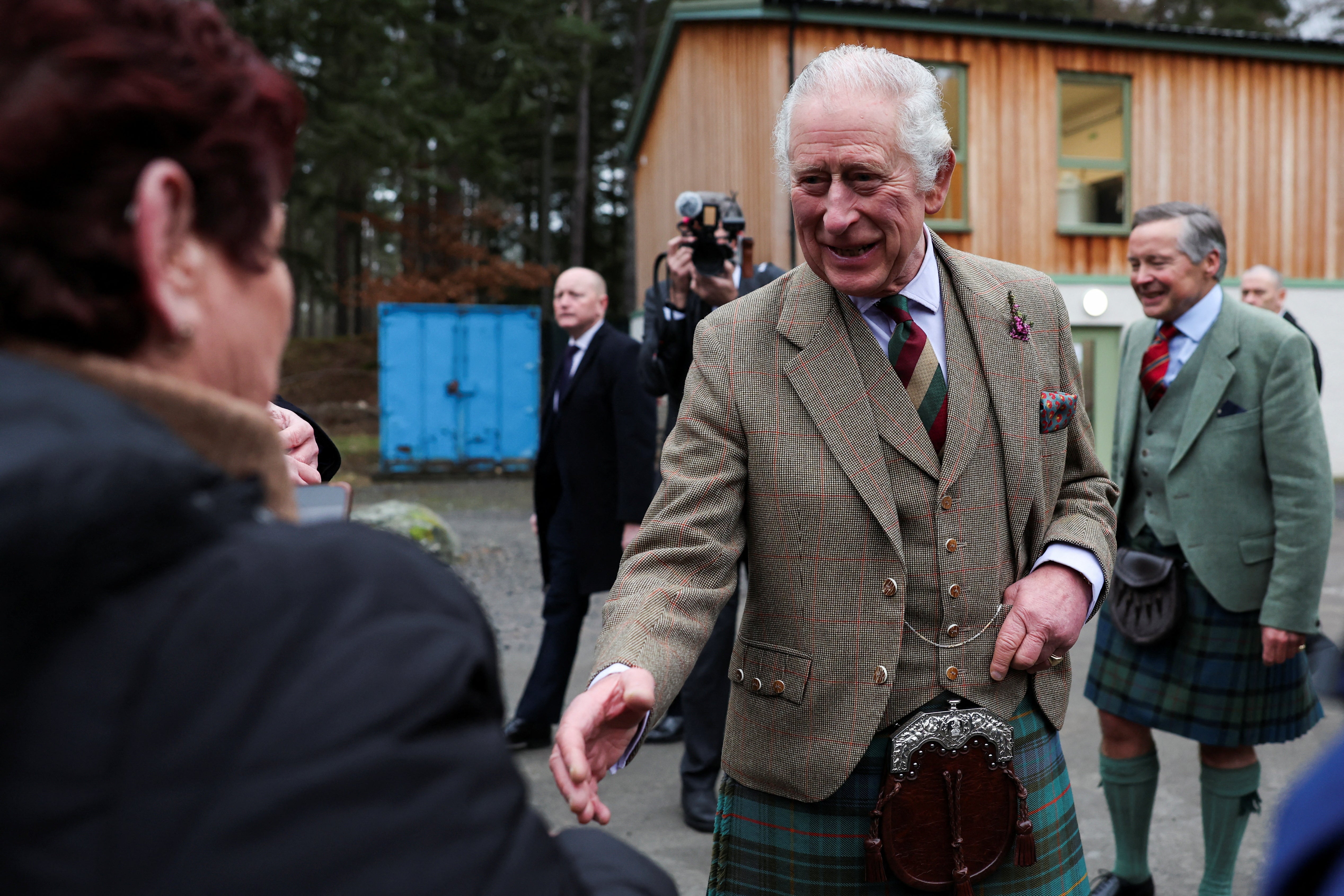 It is the King’s first public outing since his son’s explosive memoir was published