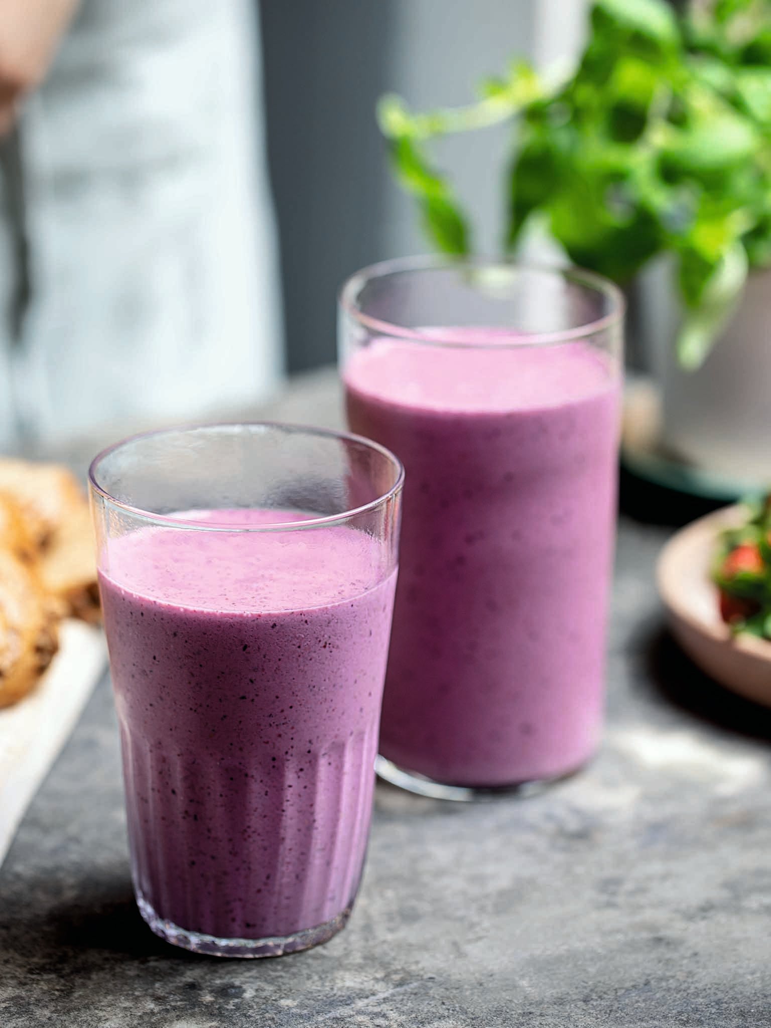 This shake is a great way to refuel after a morning workout