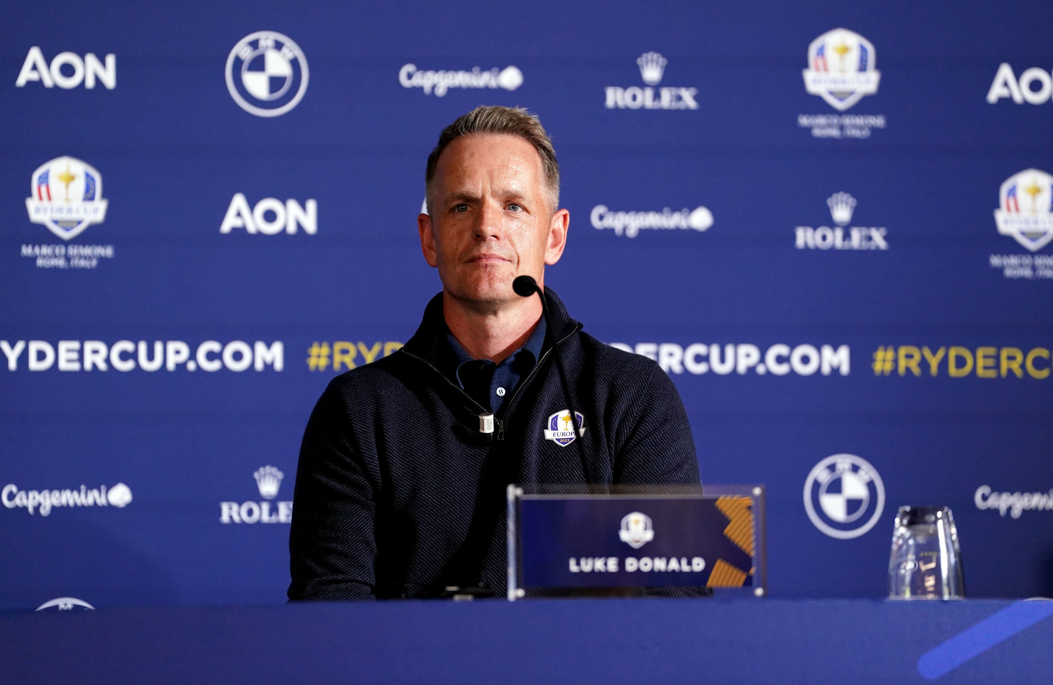 Luke Donald will lead Europe’s Ryder Cup team in Rome later this year