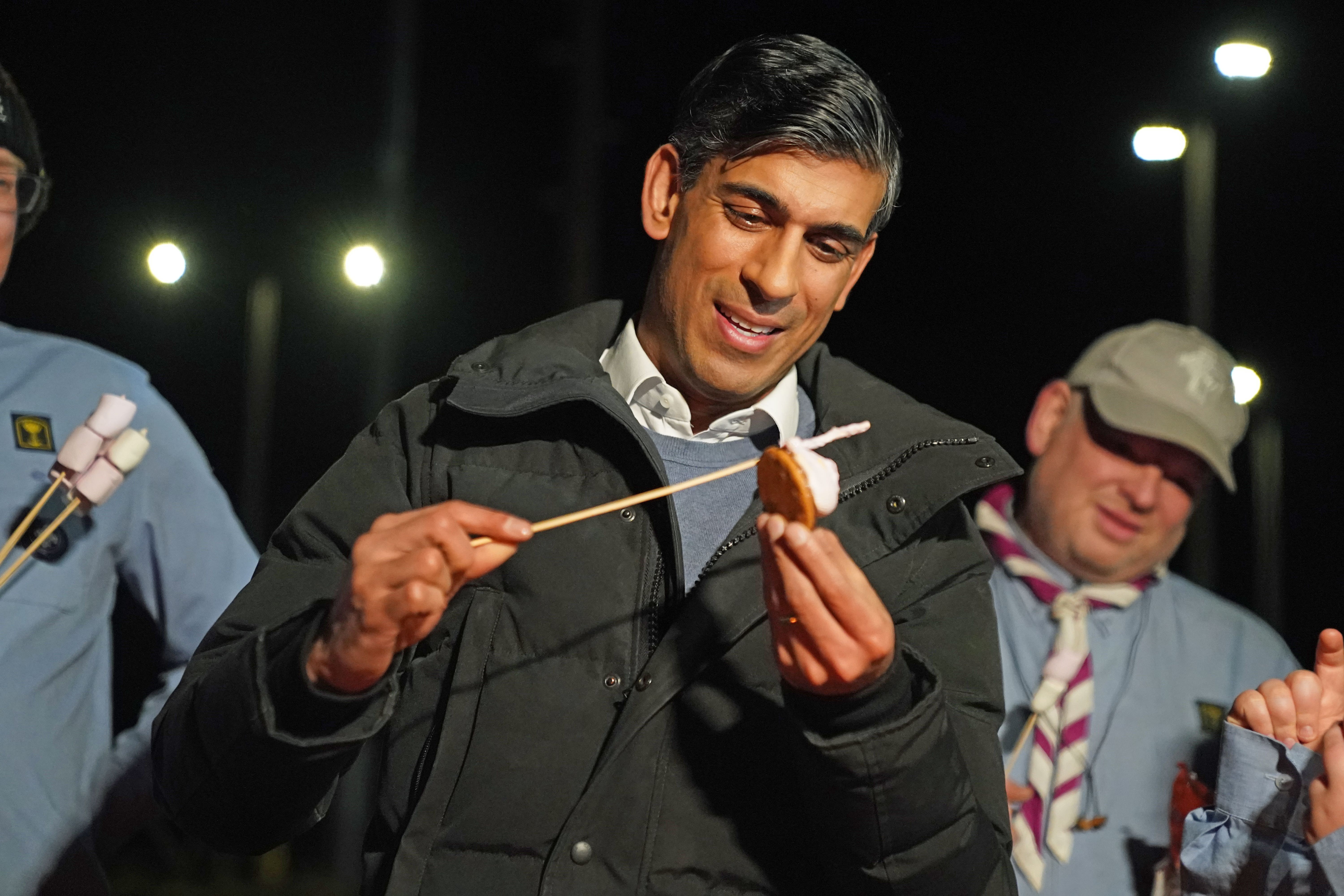 Rishi Sunak made his first visit to Scotland since becoming PM. (Andrew MIlligan/PA)