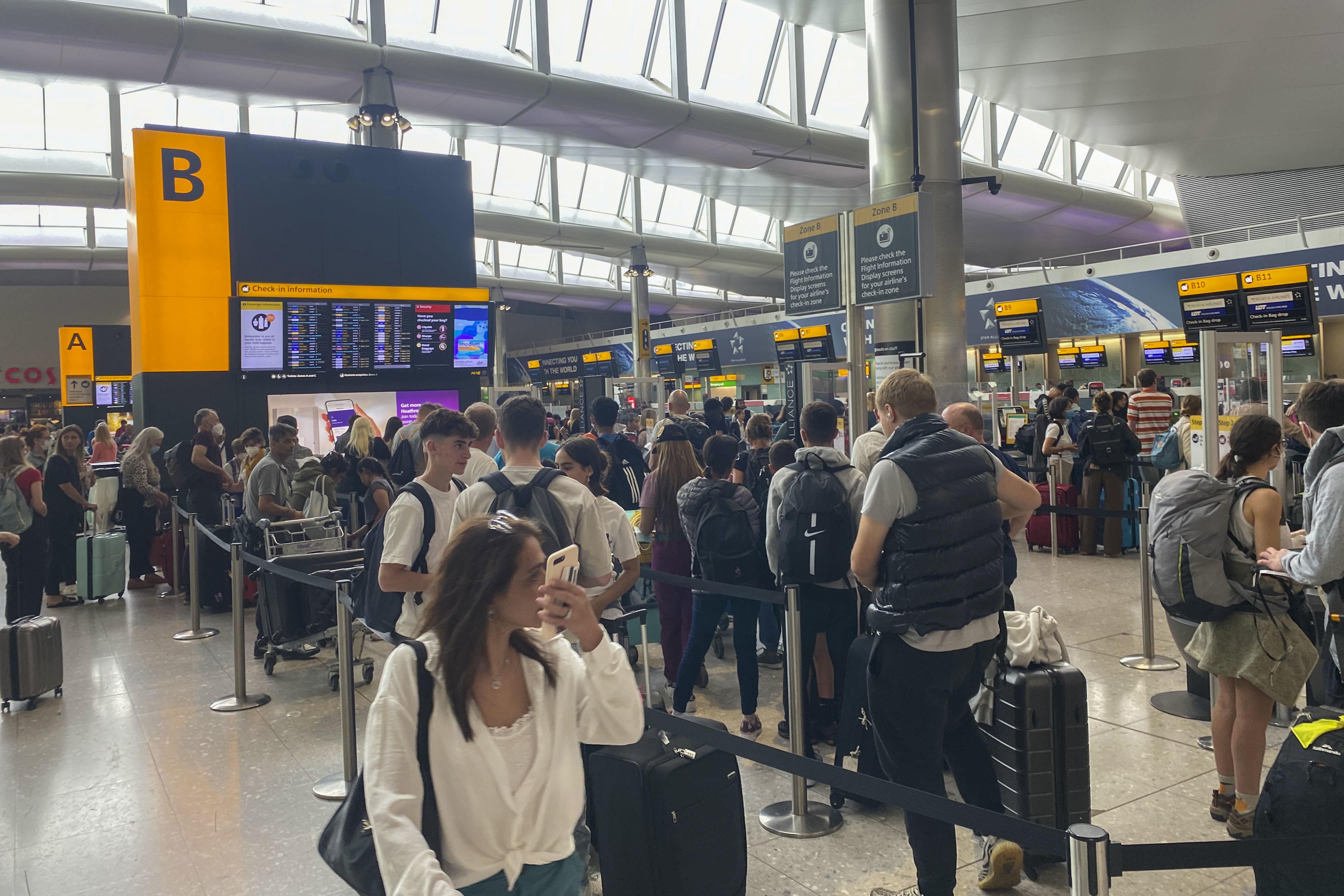 Airports are reporting a spike in annual passenger numbers (Steve Parsons/PA)