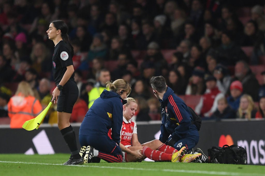 Mead was the latest high-profile women’s footballer to be hit by an ACL injury