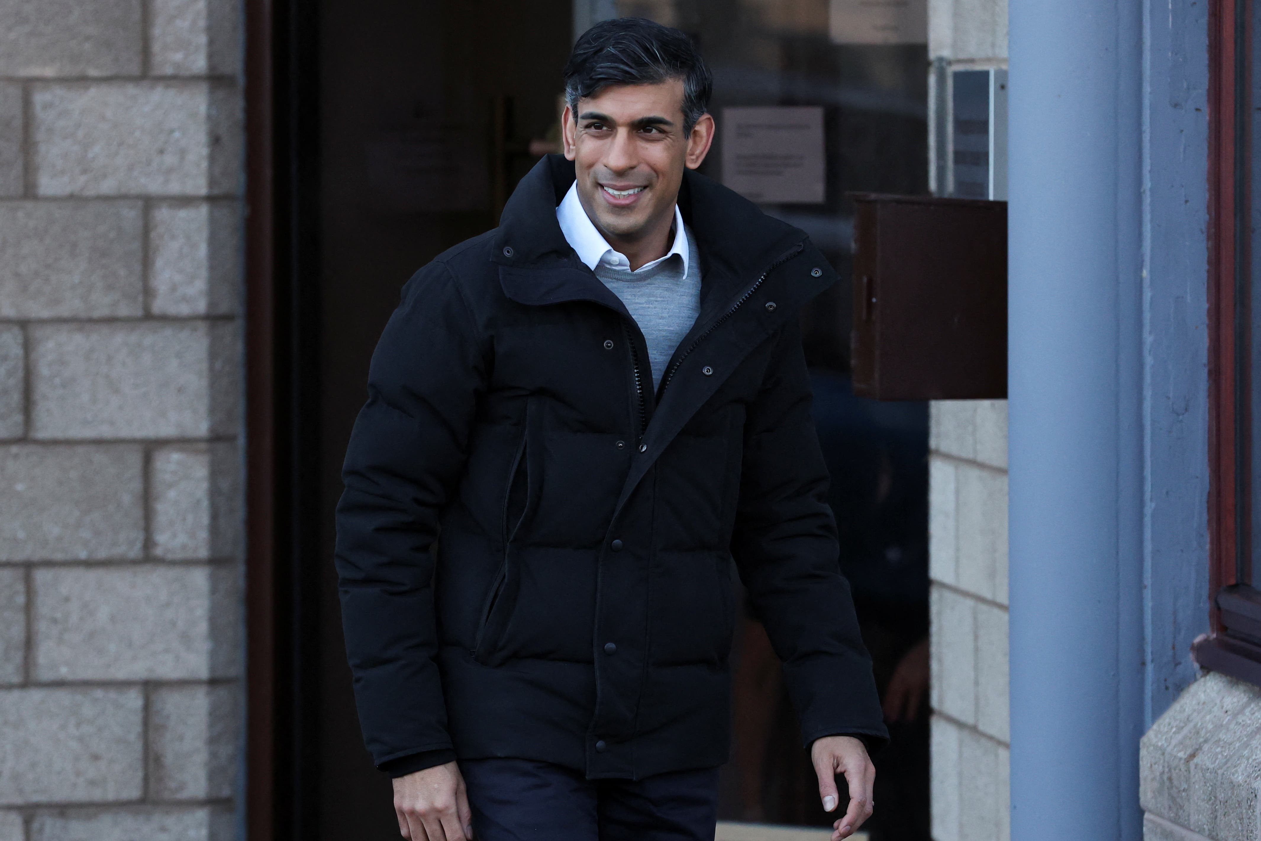 Prime Minister Rishi Sunak during a trip to Scotland (Russell Cheyne/PA)