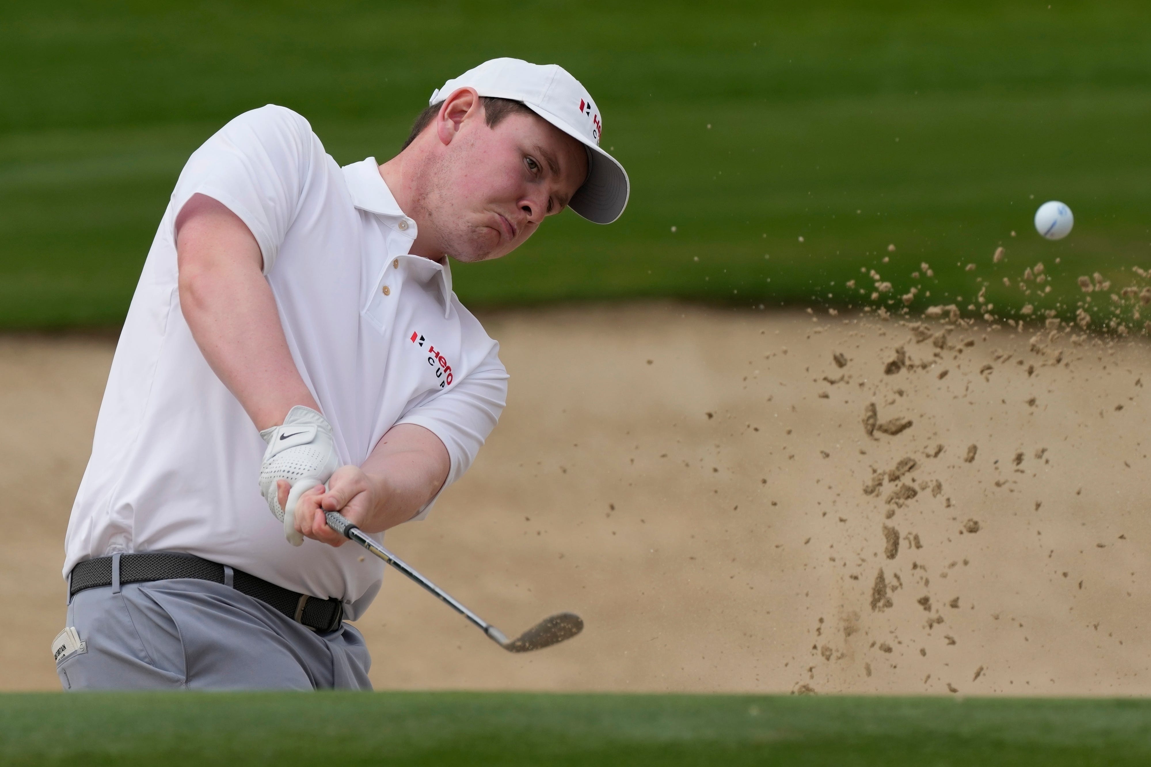 Robert MacIntyre (pictured) and Seamus Power were GB&I’s only winners on day one of the Hero Cup (Kamran Jebreili/AP)