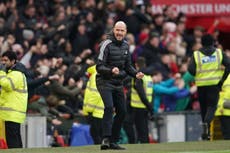 Erik ten Hag says Man Utd fans can dream of title but players can’t