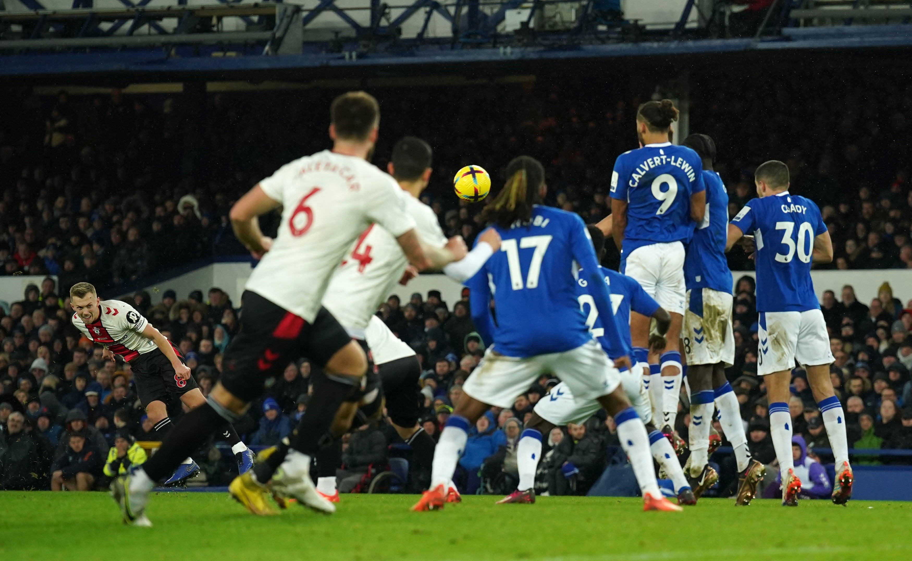 James Ward-Prowse whipped home a trademark free-kick as one of his two goals