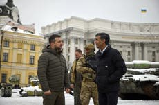 Rishi Sunak makes surprise intervention on Ukraine as anniversary of Russia war looms