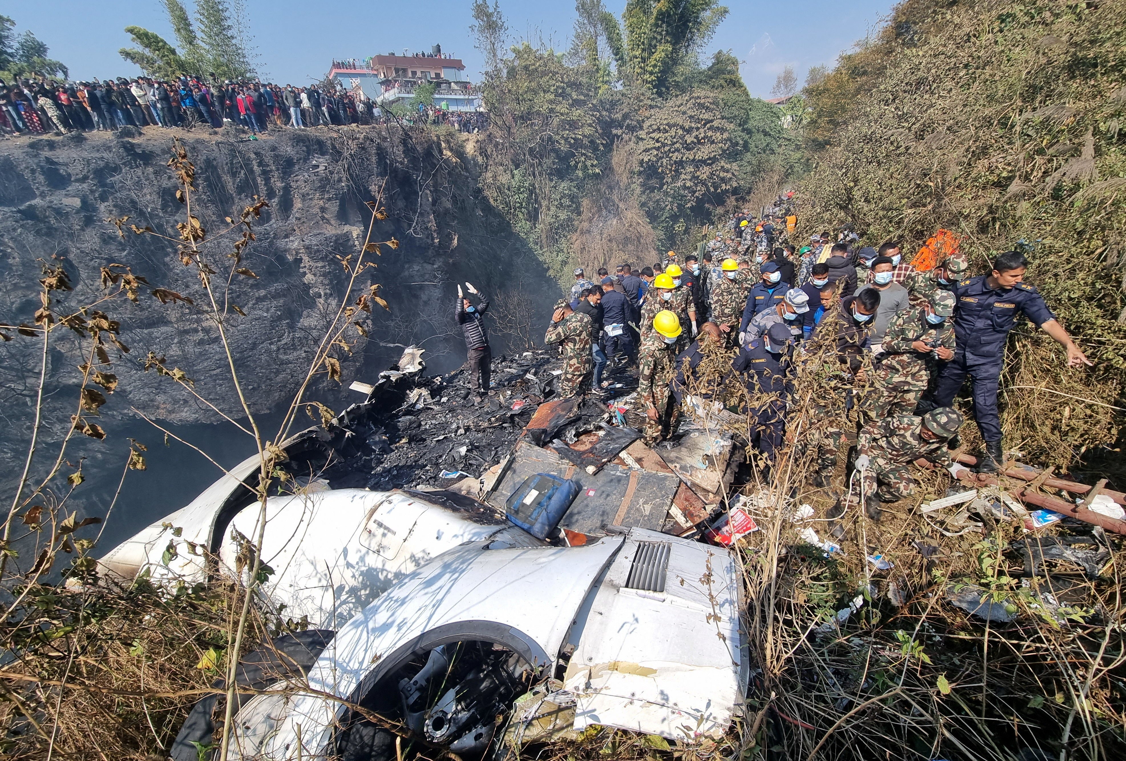 Death toll rises to 68 as plane with 72 people on board crashes in Nepal