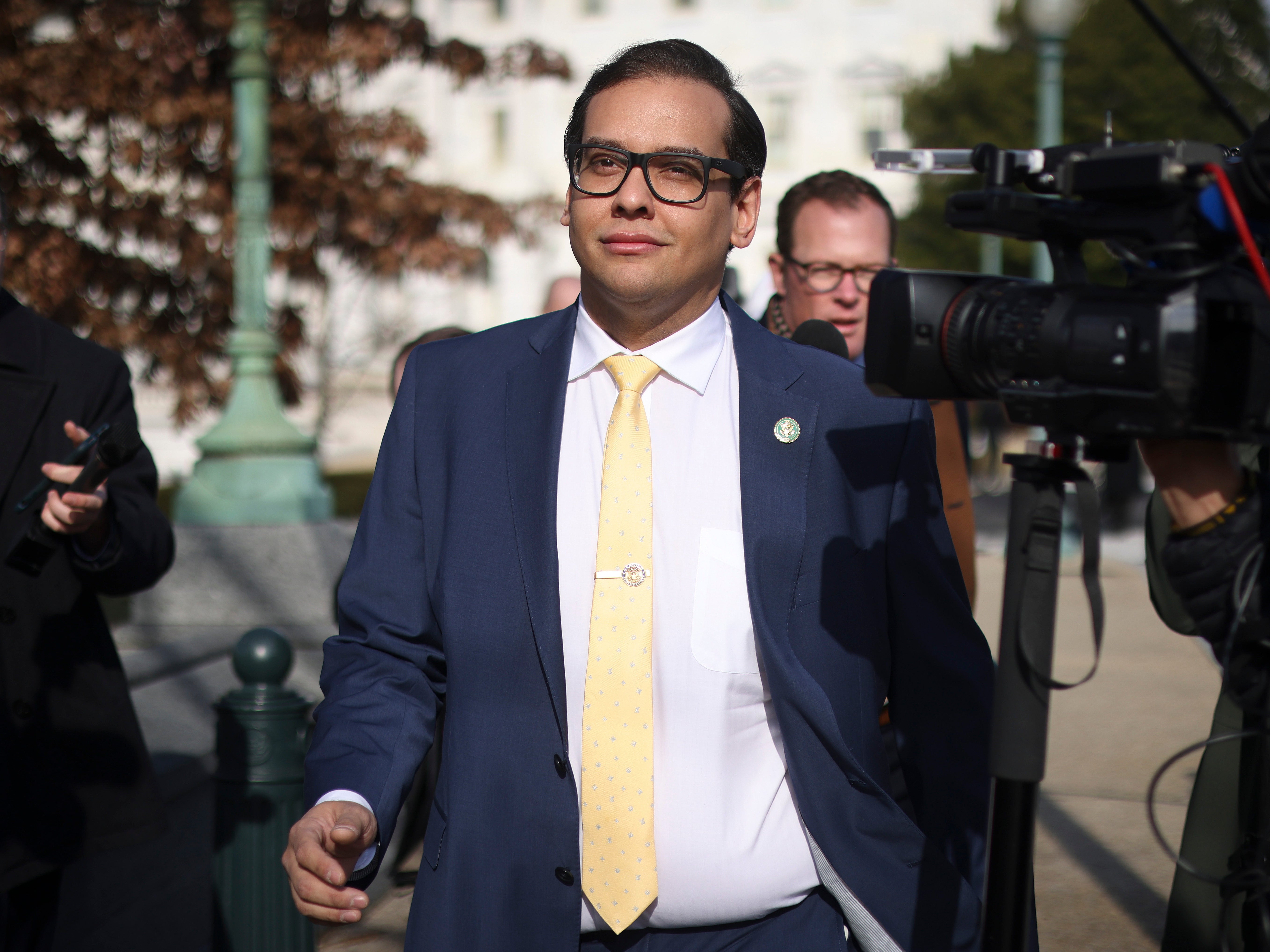 Rep. George Santos (R-NY) leaves the U.S. Capitol on January 12, 2023 in Washington, DC