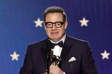 ‘You found me’: Brendan Fraser leaves audience in tears with emotional Best Actor speech at Critics Choice Awards
