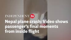 Nepal plane crash: Yeti Airlines passenger films final moments before crash