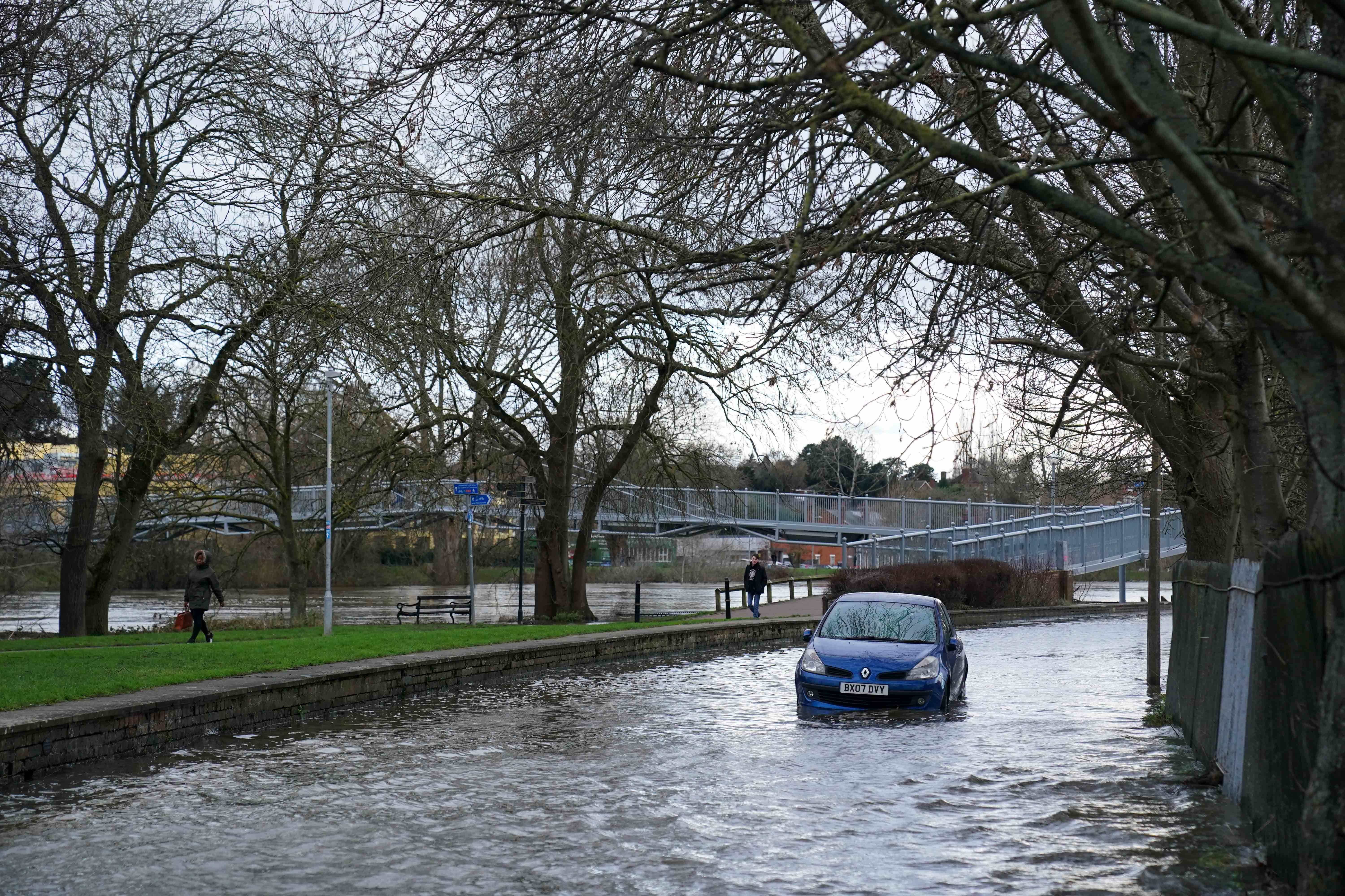 Hundreds of flood alerts have been issued as heavy rainfall battered parts of the UK this week