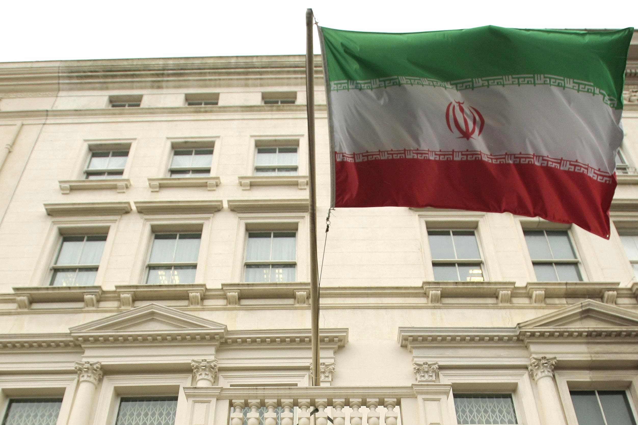 A general view of the Iranian Embassy in London (Dominic Lipinski/PA)