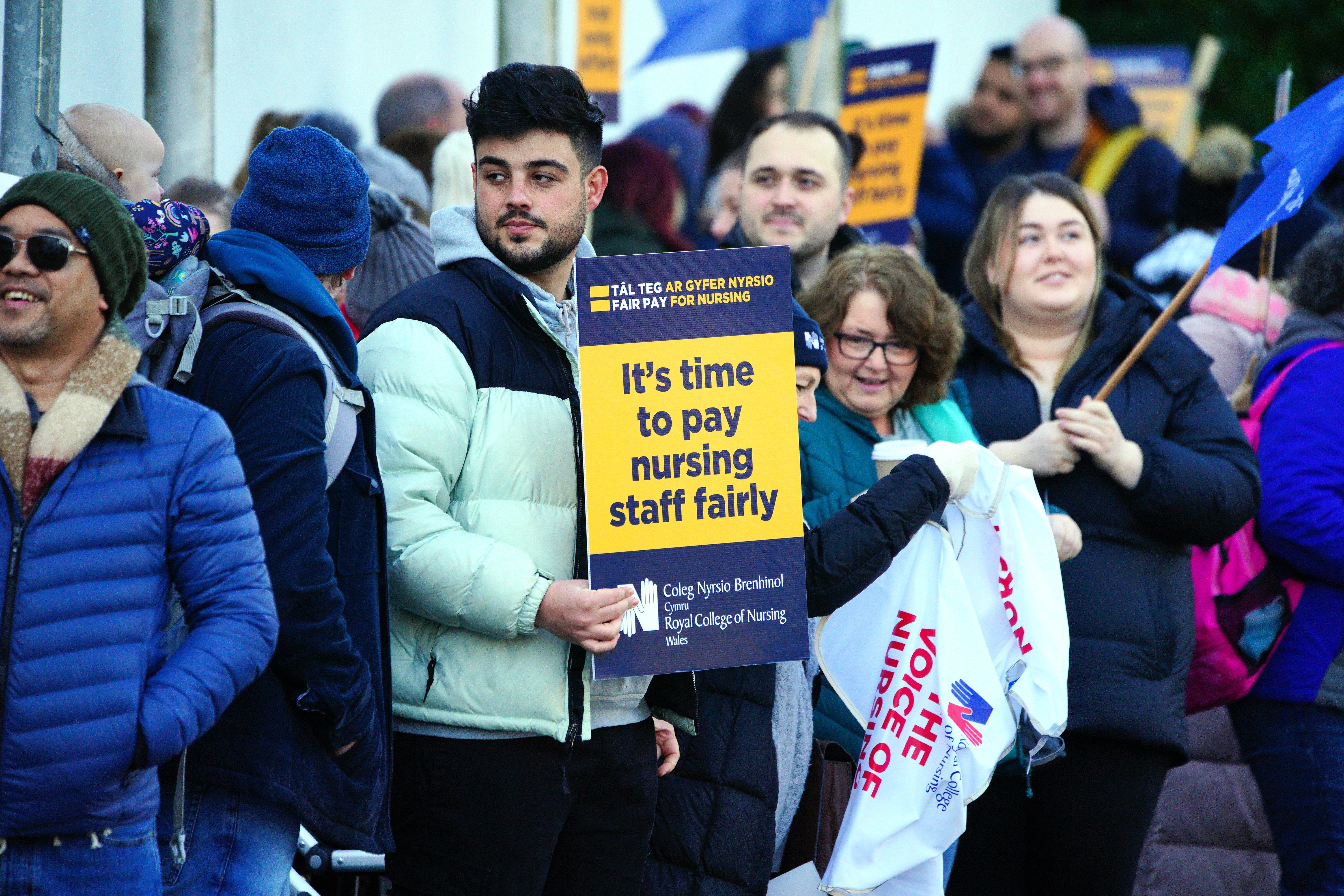 Nurses in Wales will stage two more strikes next month as part of an ongoing dispute with the Welsh Government over pay (PA)