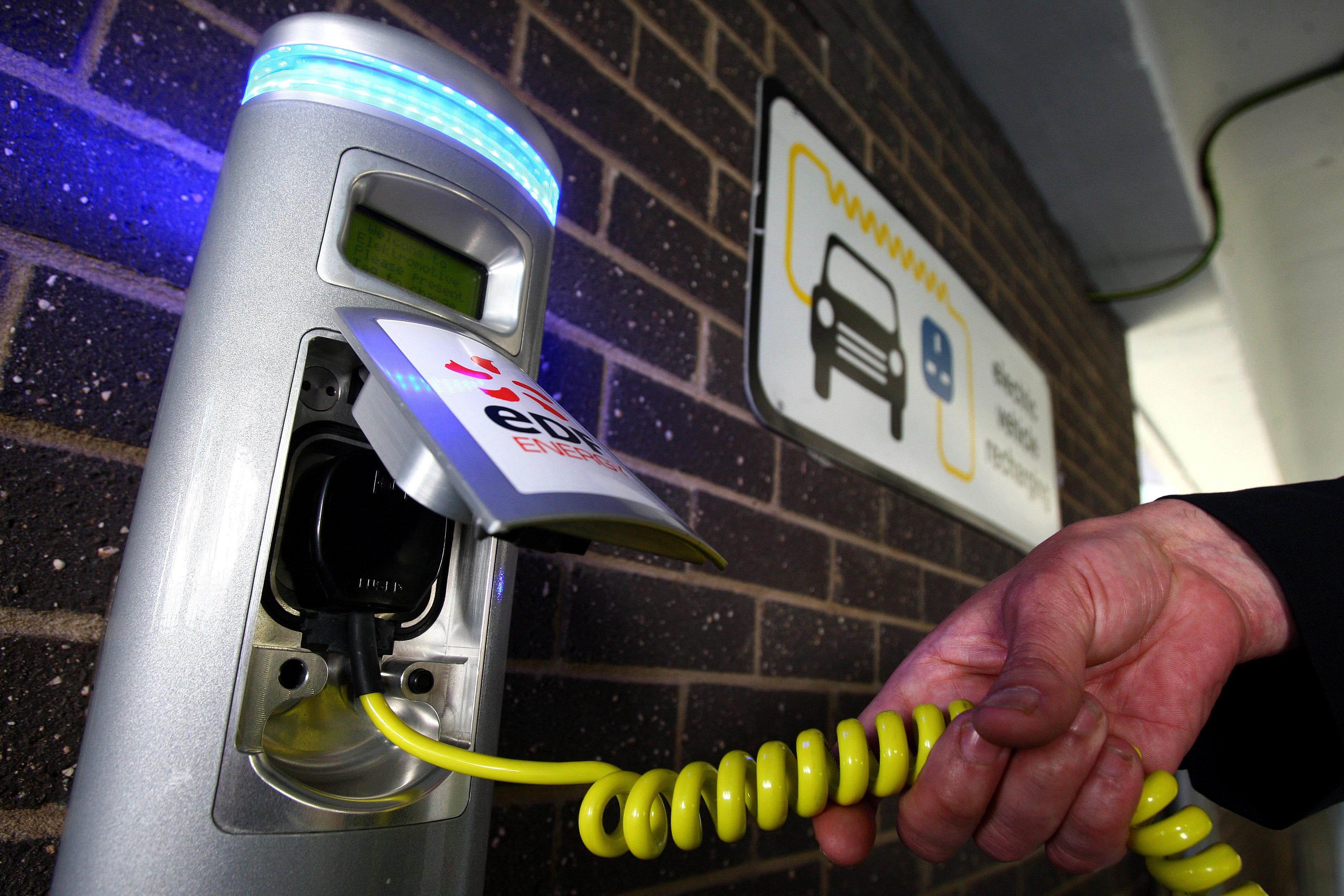 EV charging points (Andrew Milligan/PA)