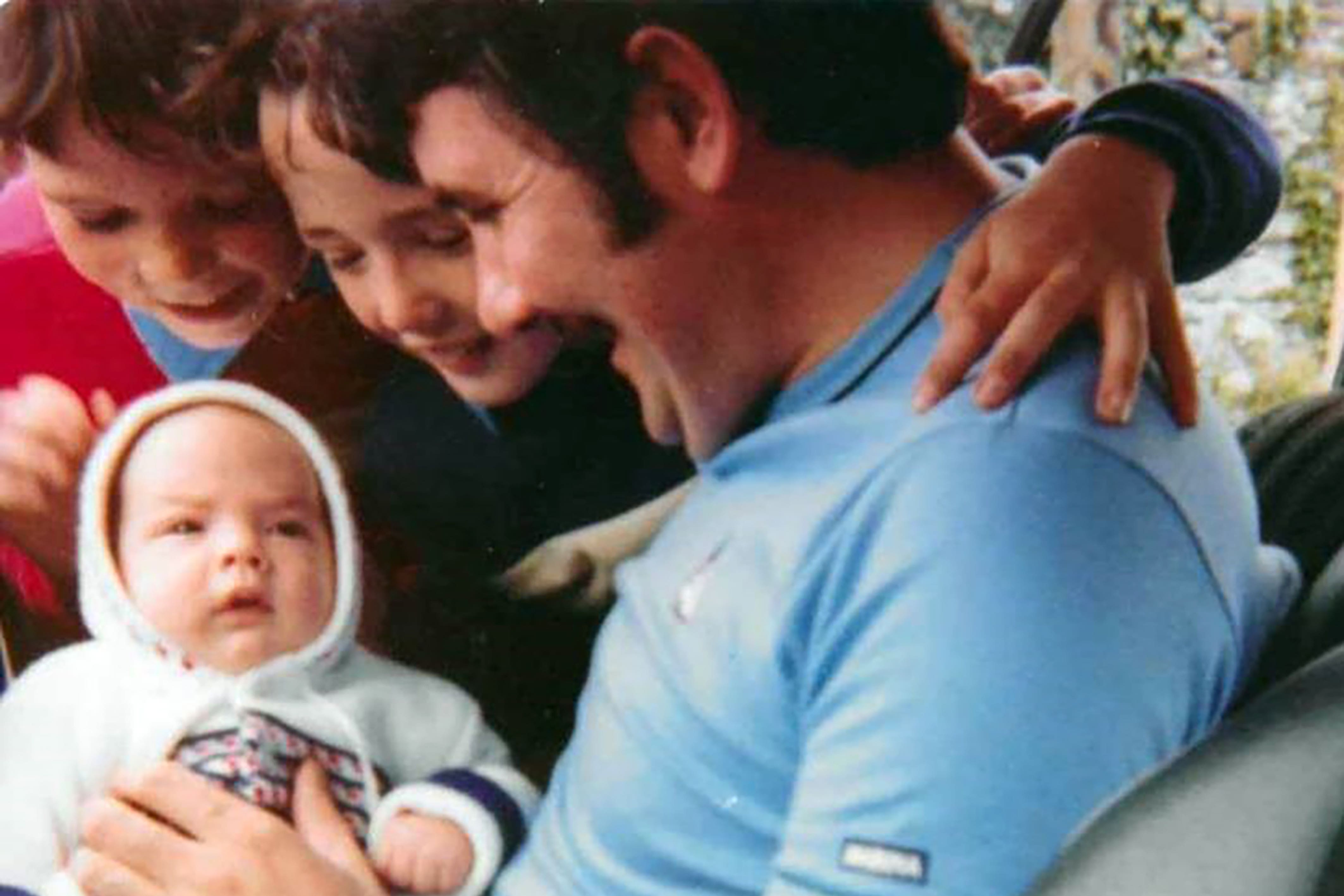 John Olphert, with his sons Peter and Mark plus nephew Christopher Noble (Family handout/PA)