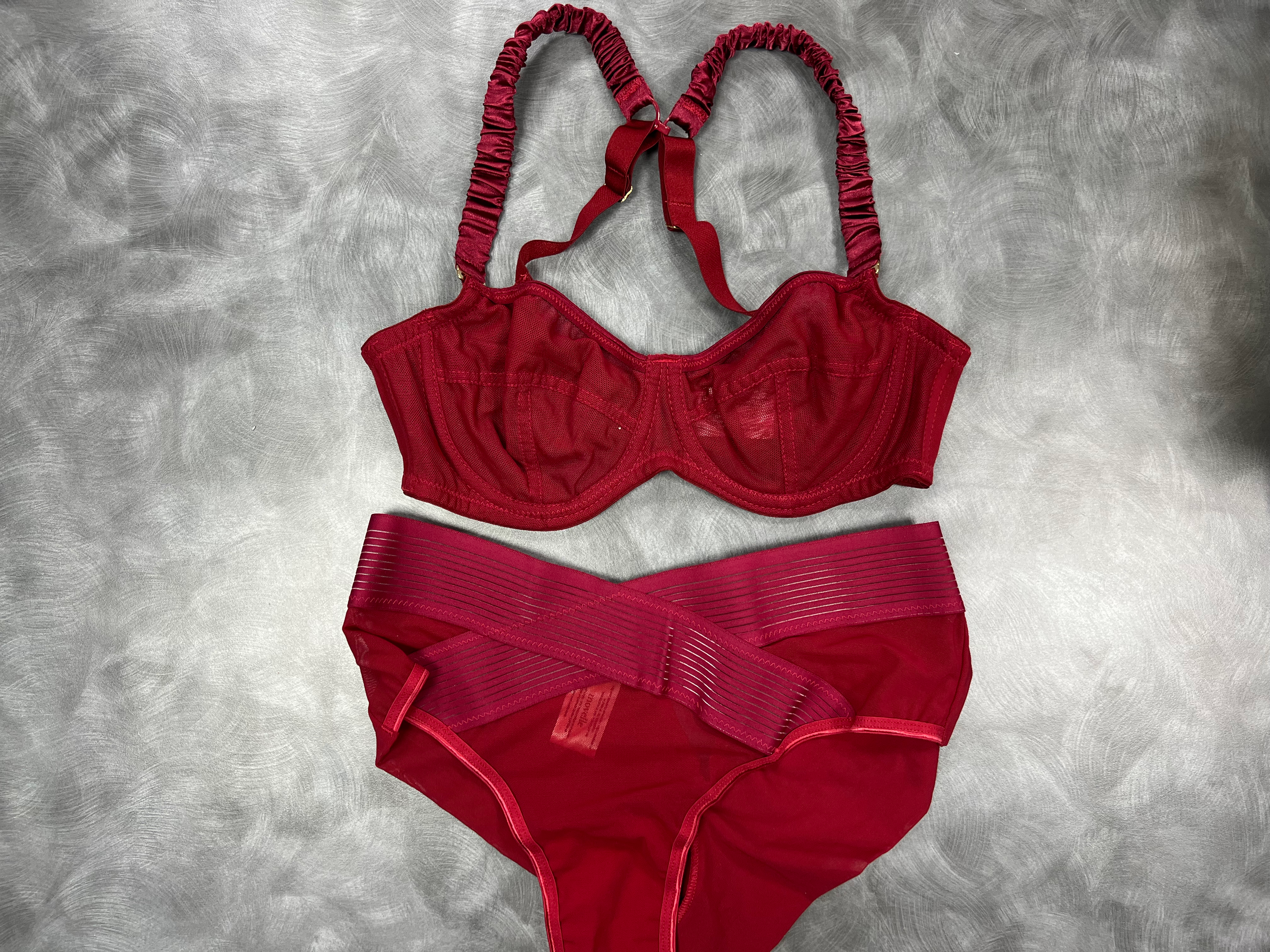 Movelle Suzanna red wine and Leia Elle high waist briefs best red lingerie sets