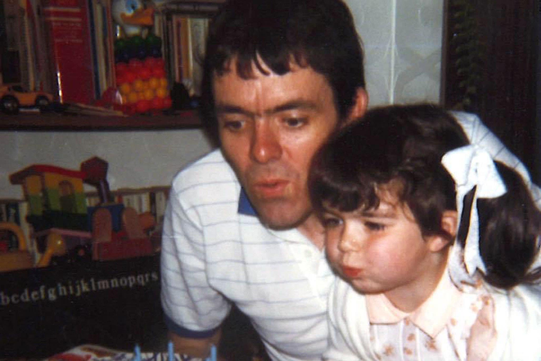 Elizabeth MacRae with her father Peter (Shirley MacRae/PA)