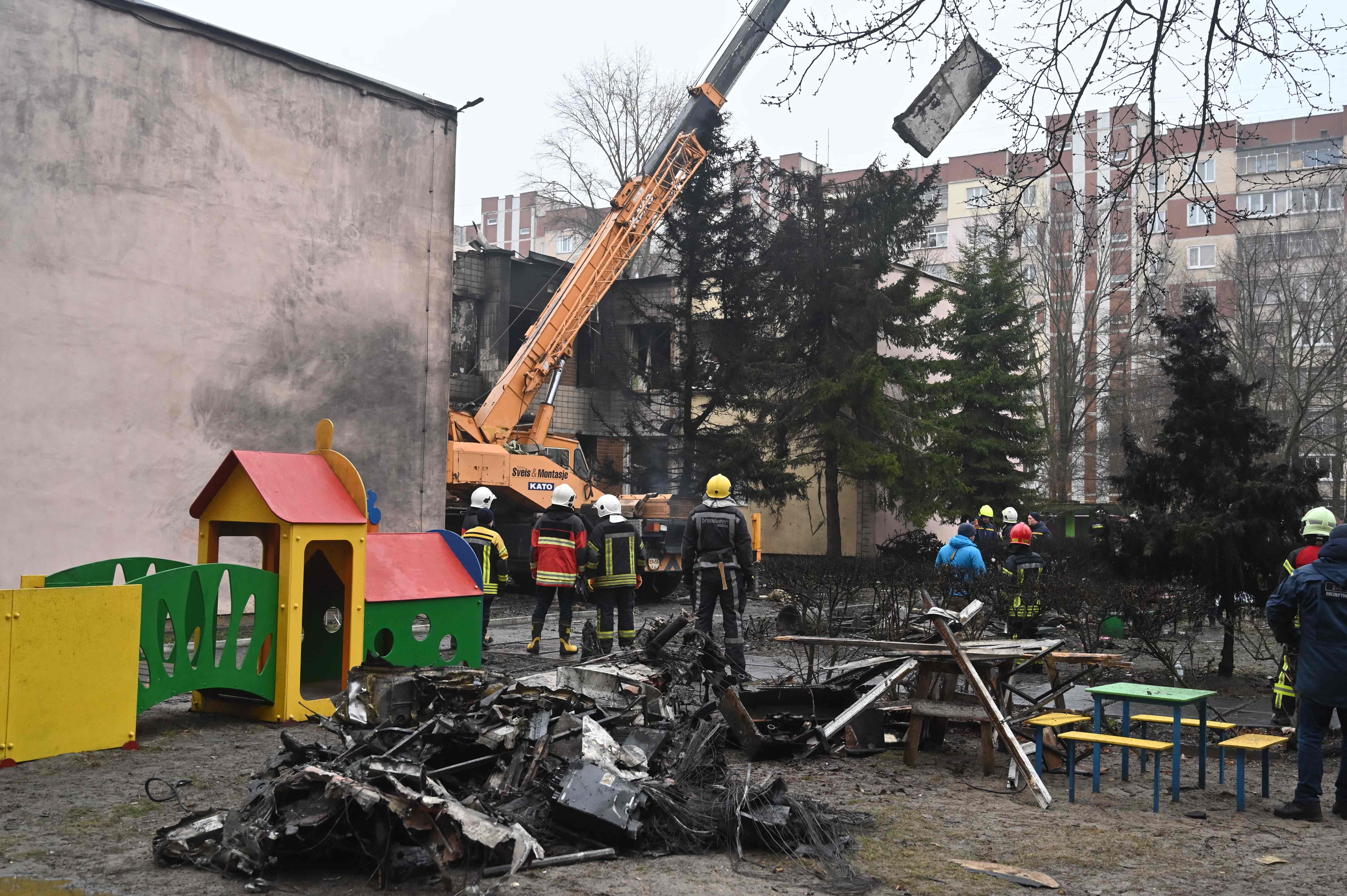 The aircraft came down near a nursery