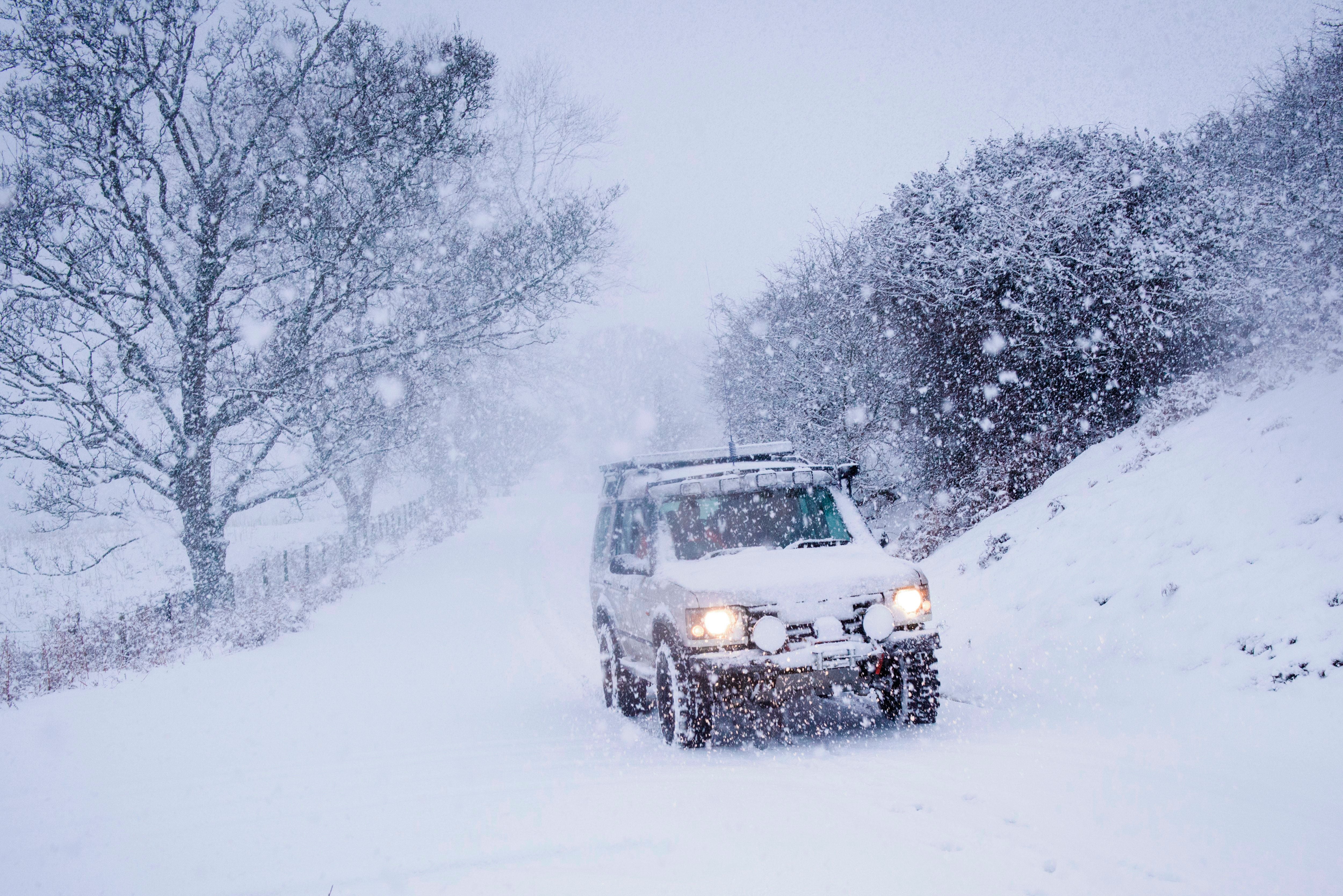 Ice and snow makes driving more difficult than usual