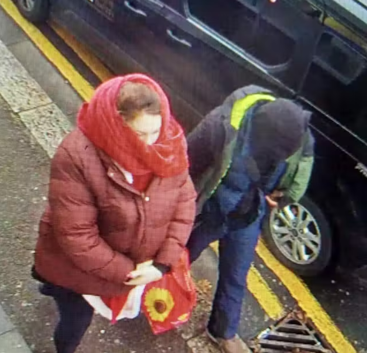 Ms Marten and Gordon sighted outside of East Ham station