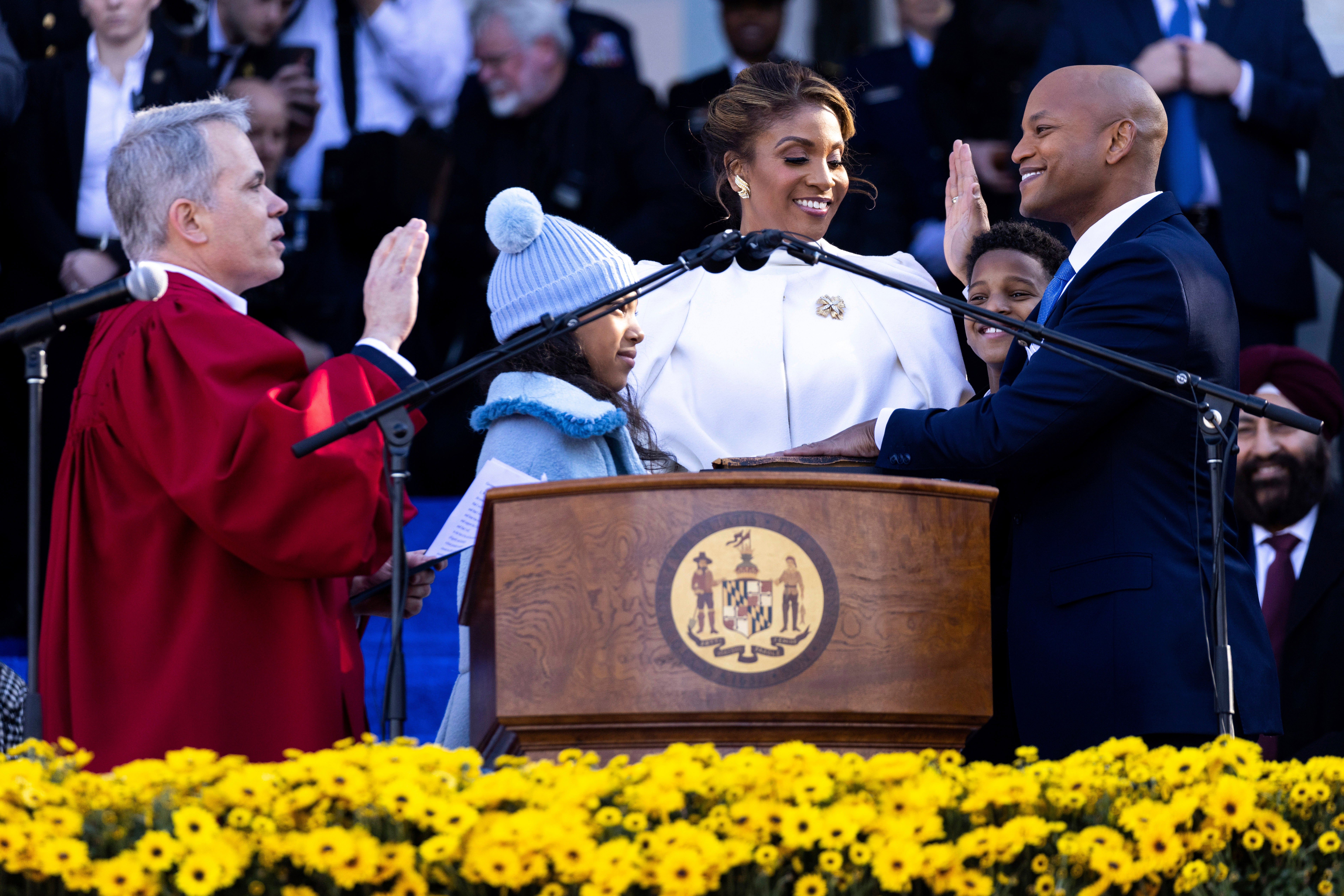 Wes Moore sworn in as Maryland’s first Black governor