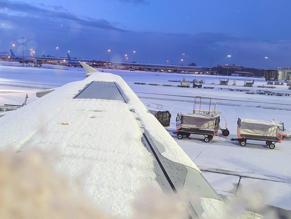 Passengers found themselves stuck on planes waiting to take off