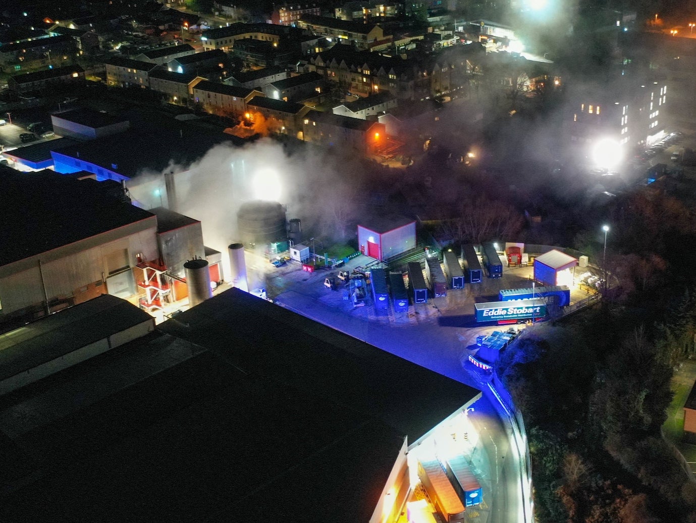 London firefighters dealt with a chemical incident at a factory in Sidcup