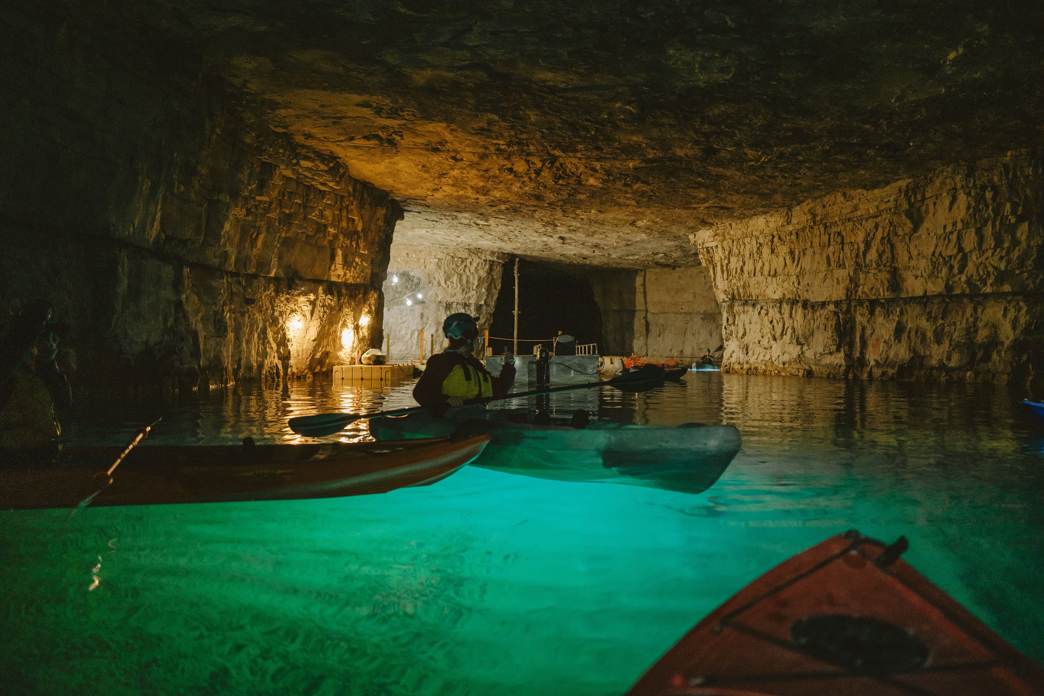 Enjoy an otherworldy experience as you canoe through Red River Gorge