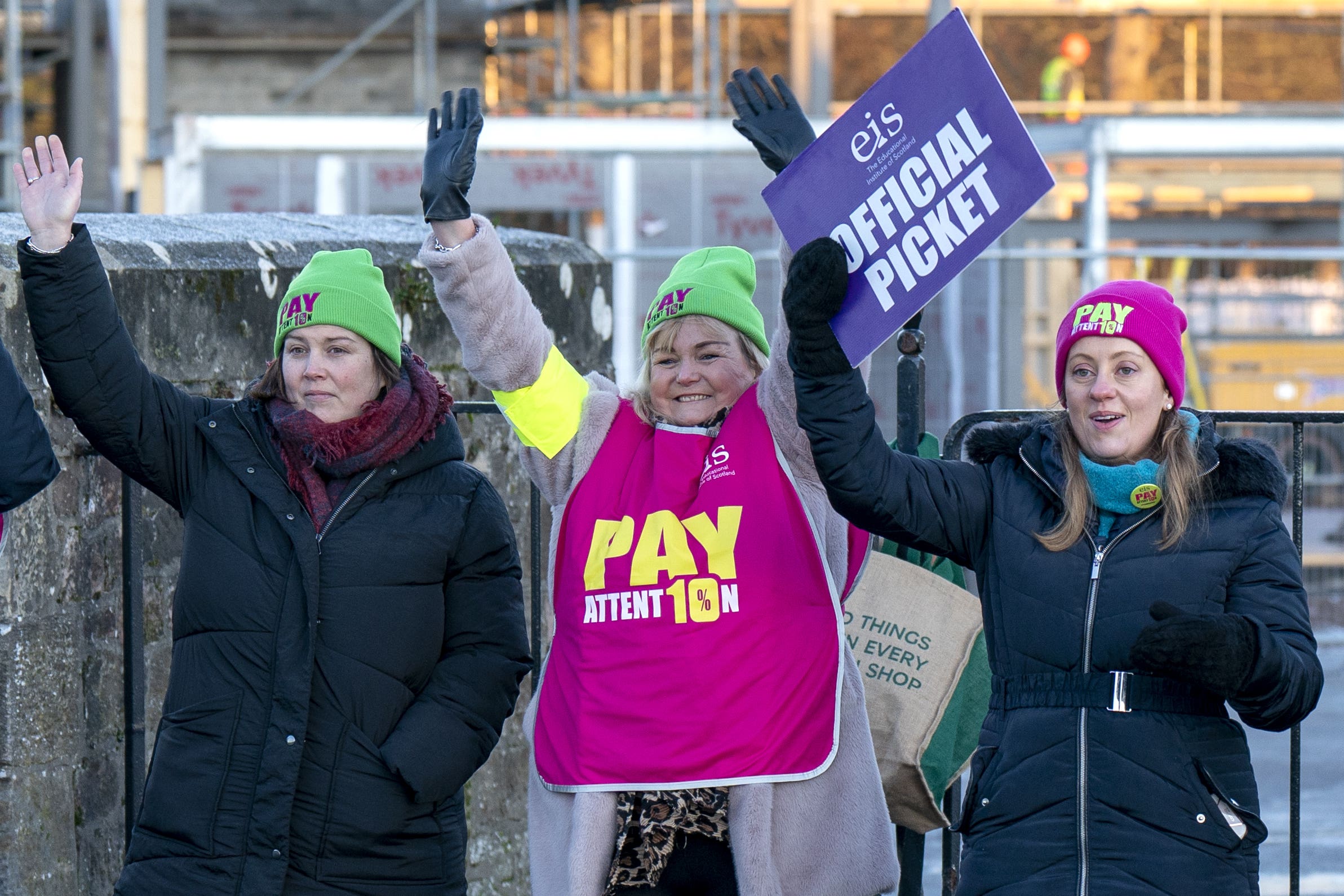 Talks are taking place on Friday to try to bring an end to the ongoing dispute over teachers’ pay (Jane Barlow/PA)