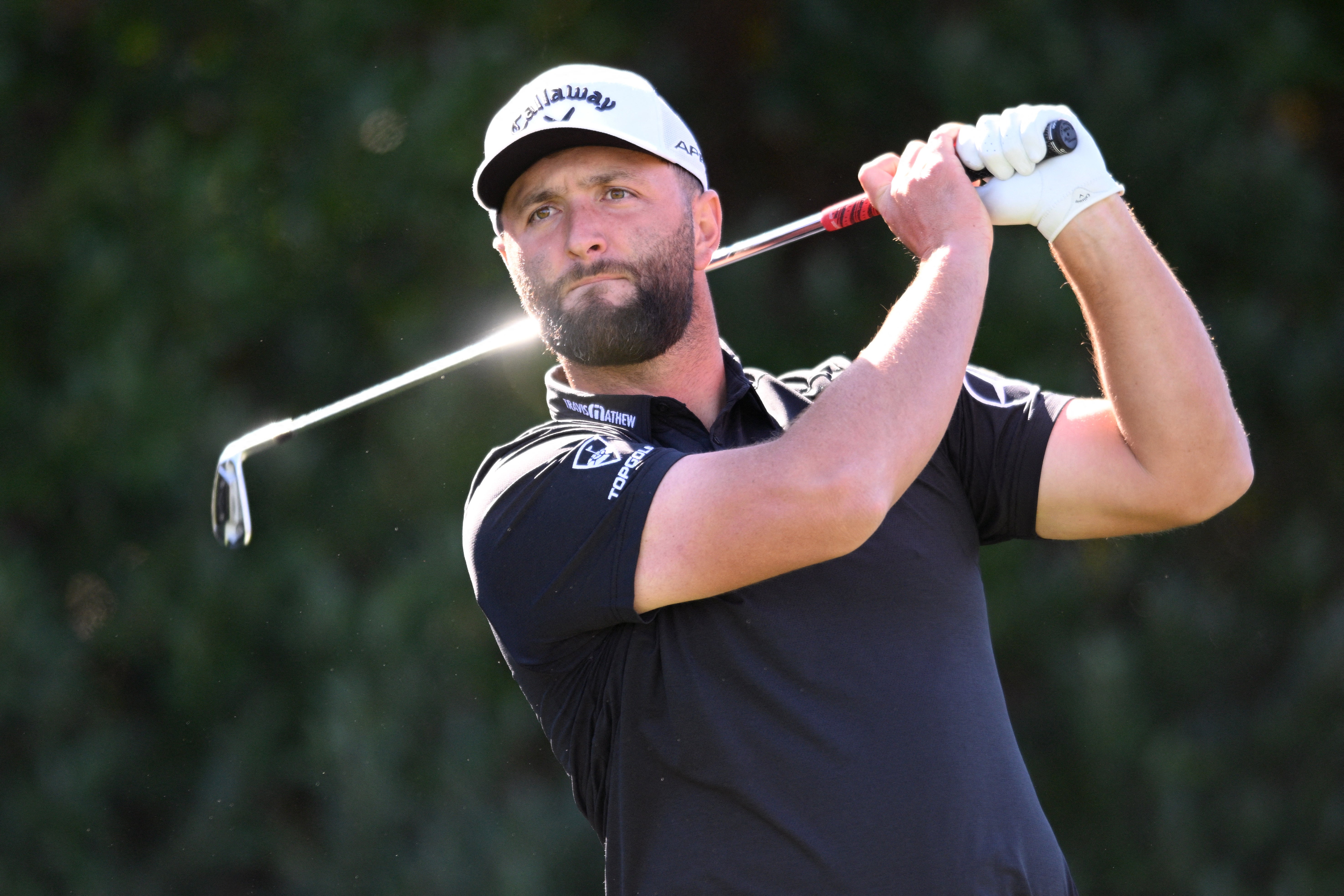 Jon Rahm at The American Express golf tournament at La Quinta Country Club