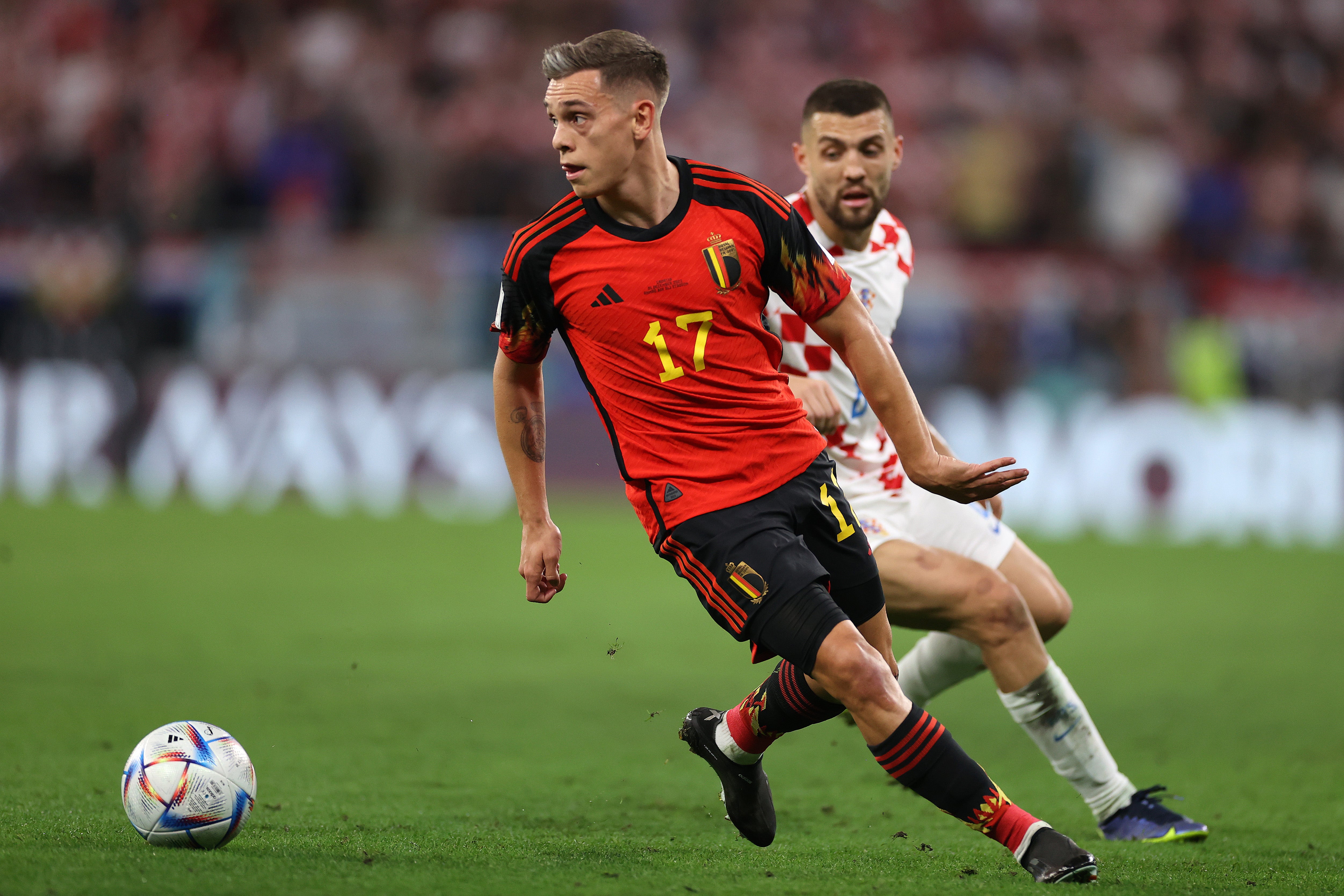 Lenadro Trossard featured in all three Belgium games at the 2022 World Cup in Qatar