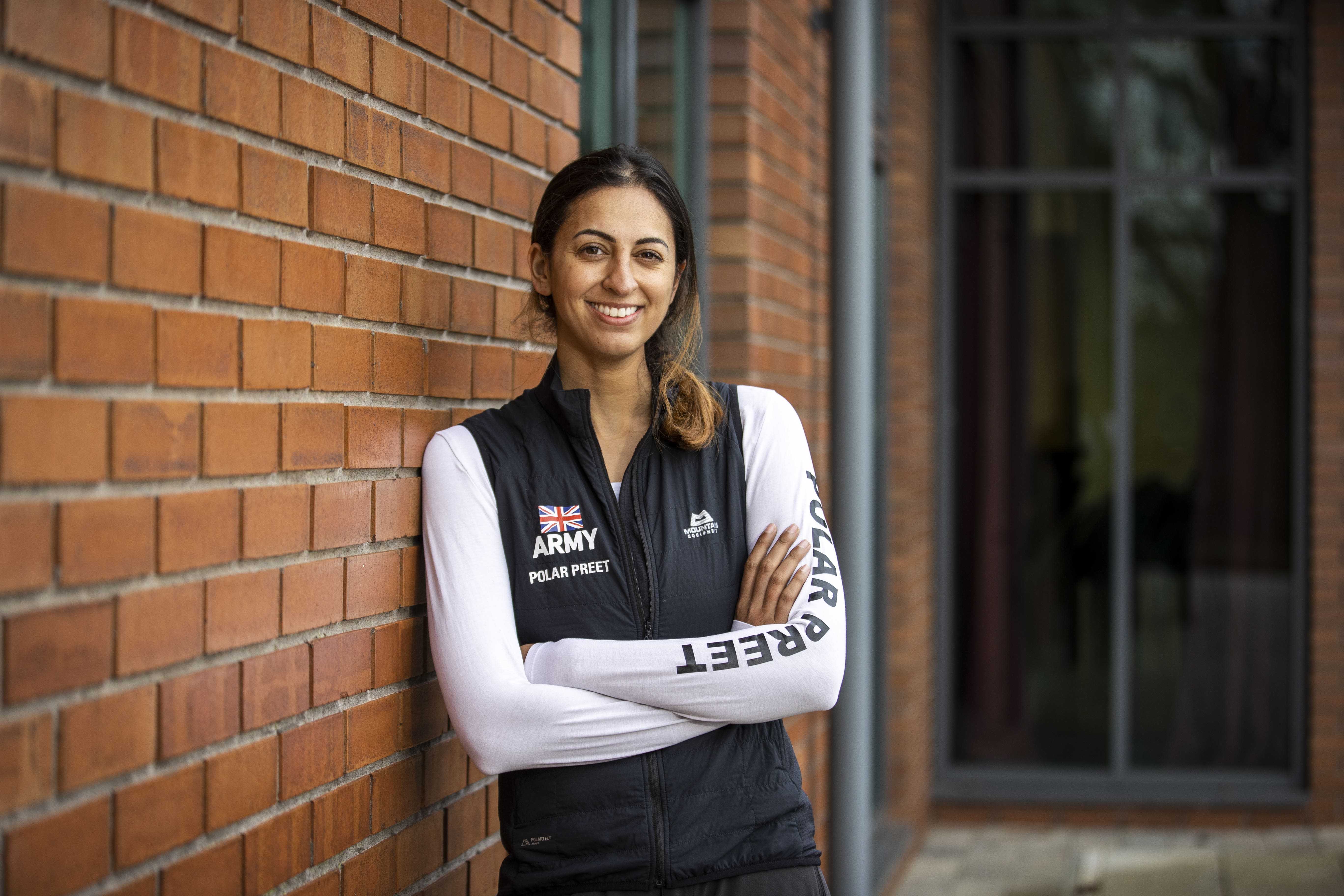 Captain Preet Chandi MBE has broken the record for the longest solo, unsupported, unassisted polar expedition by any woman in history (Liam McBurney/PA)