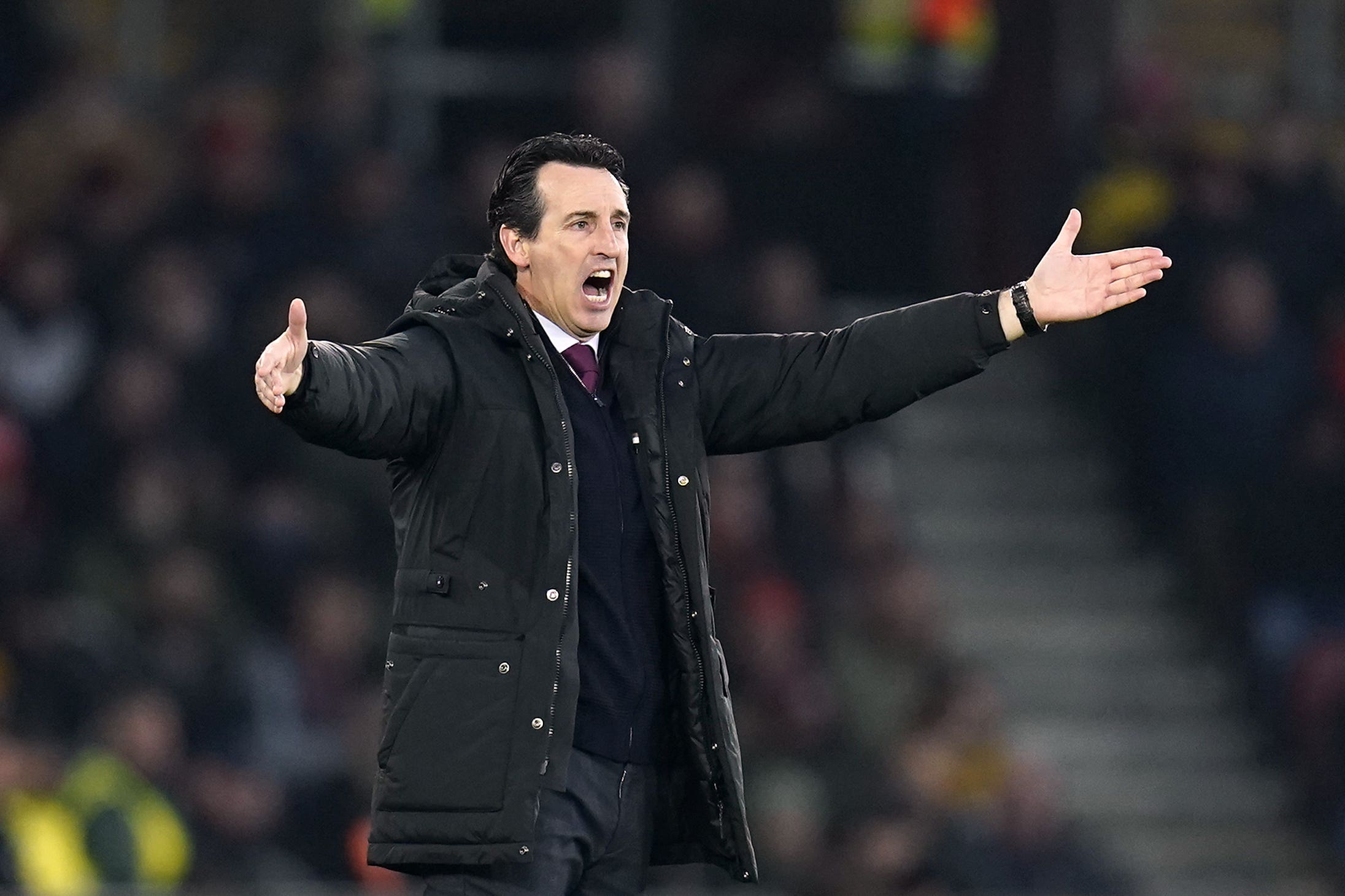 Aston Villa manager Unai Emery