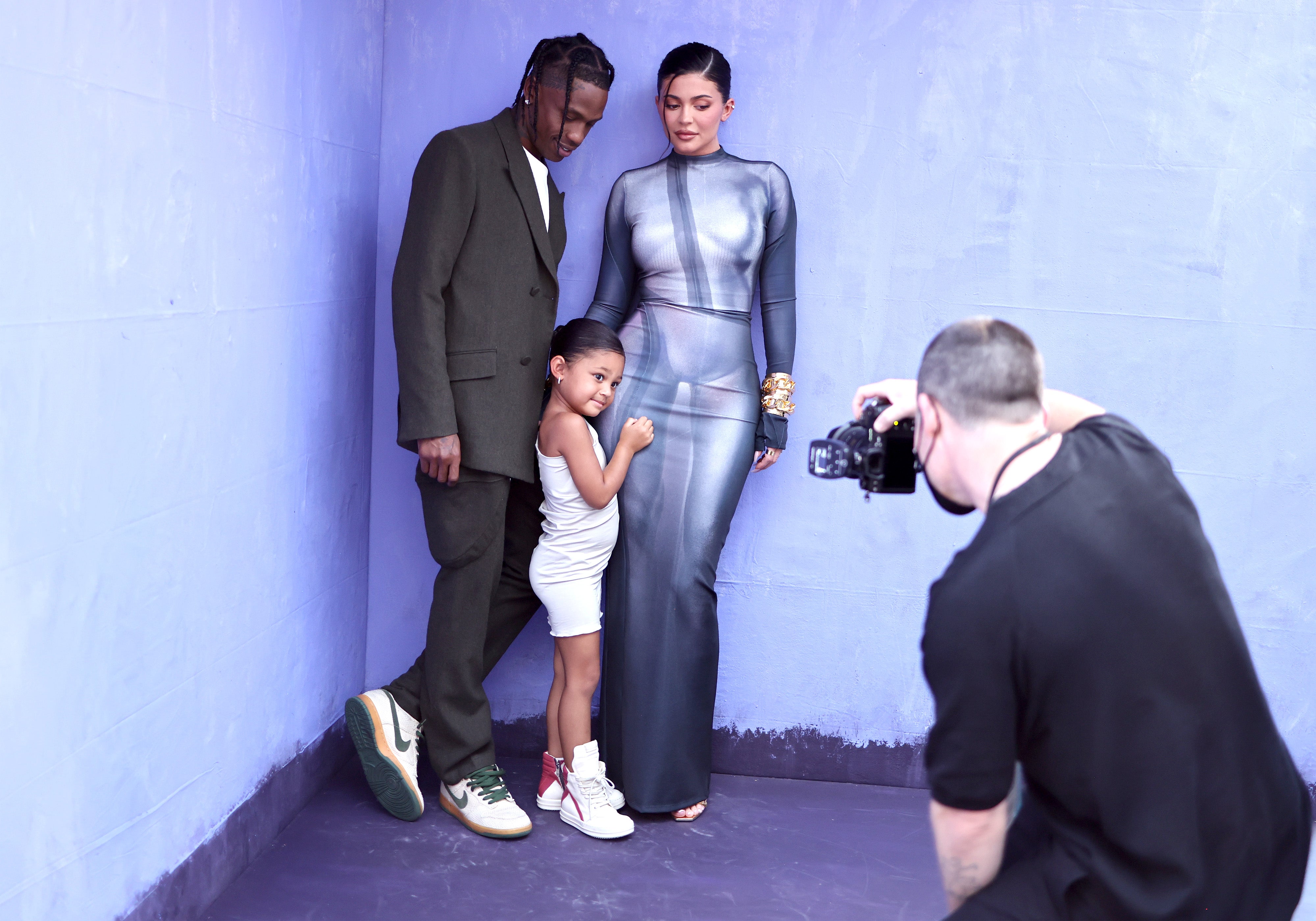 Jenner and Scott with their daughter Stormi Webster in May