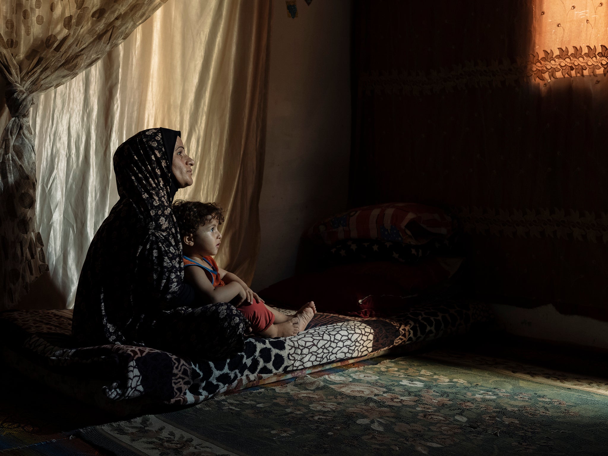 Enas’s family of 10 live in a settlement near Beit Hanoun. Their electricity access varies from four to eight hours each day