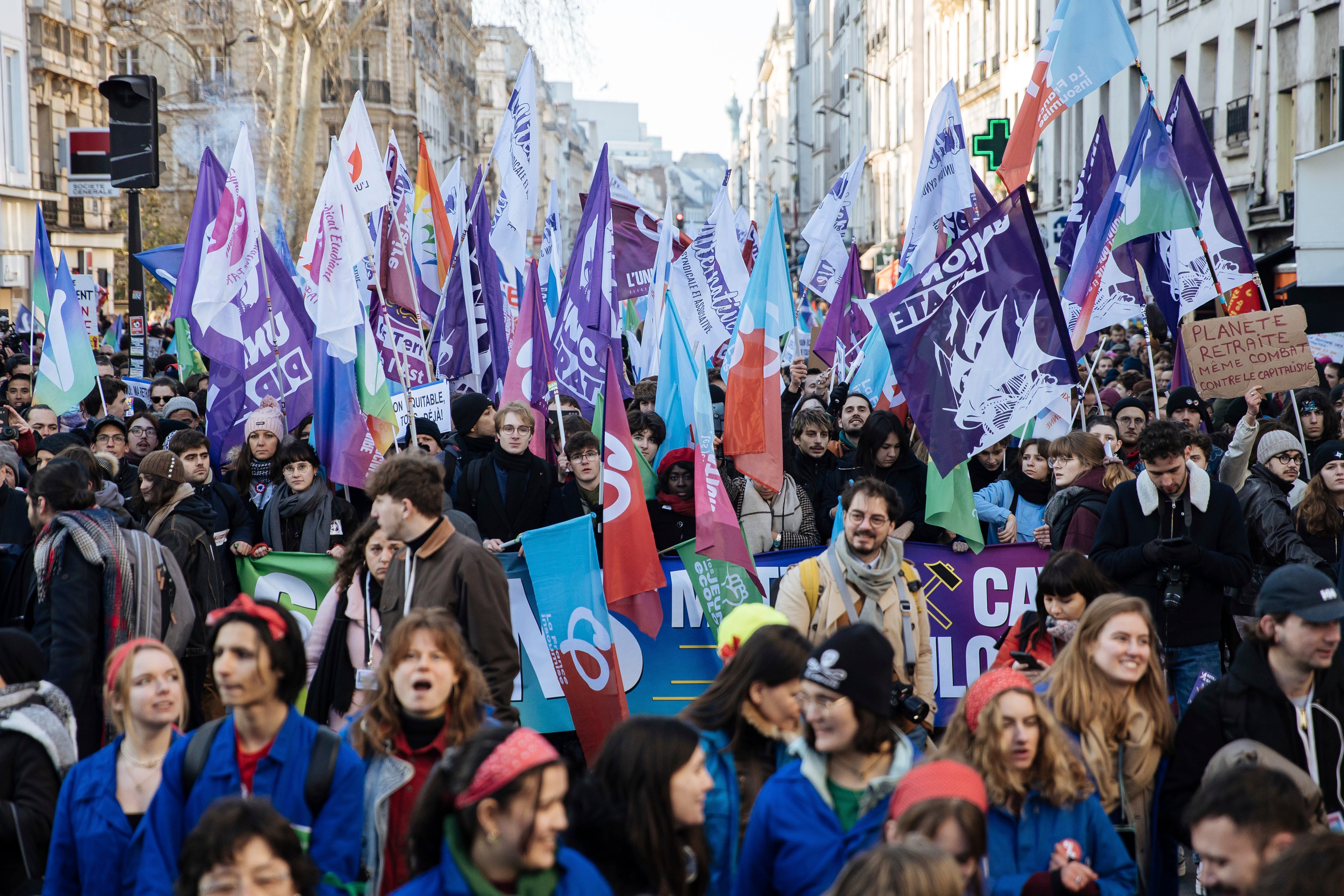 France Pension Protests