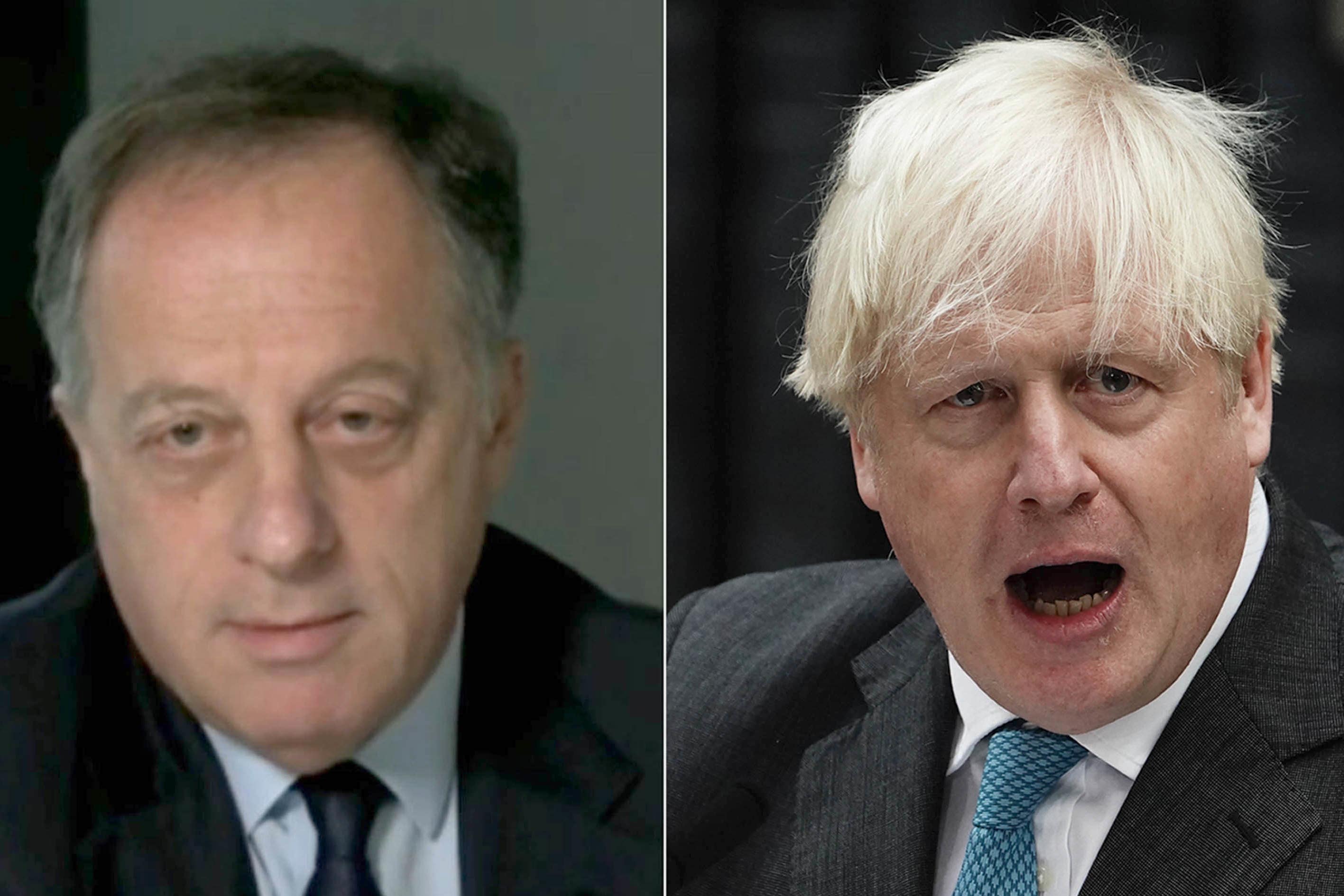 Richard Sharp and Boris Johnson (PA)