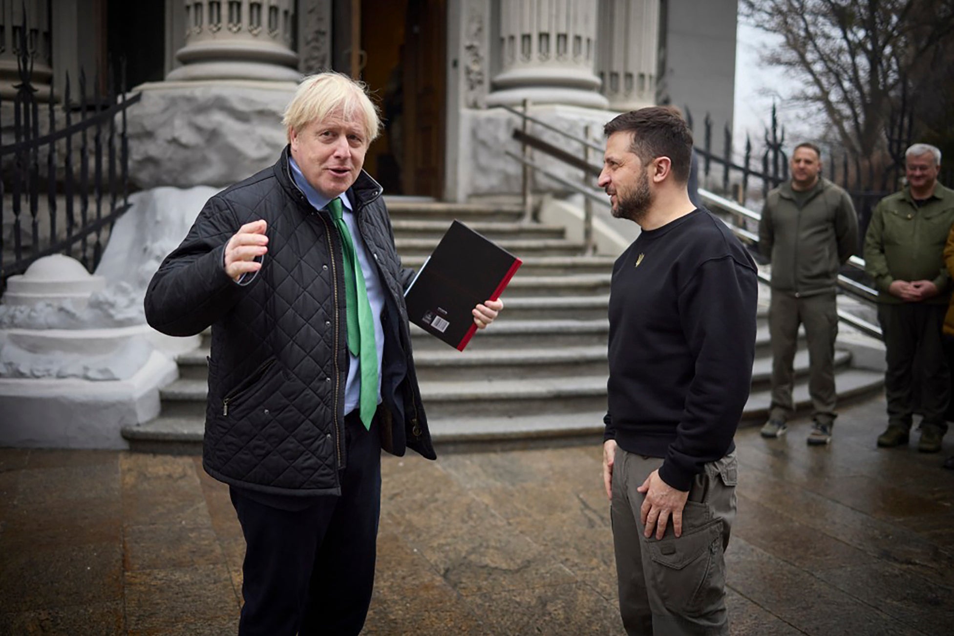 Boris Johnson last week visited Volodymyr Zelensky in Ukraine