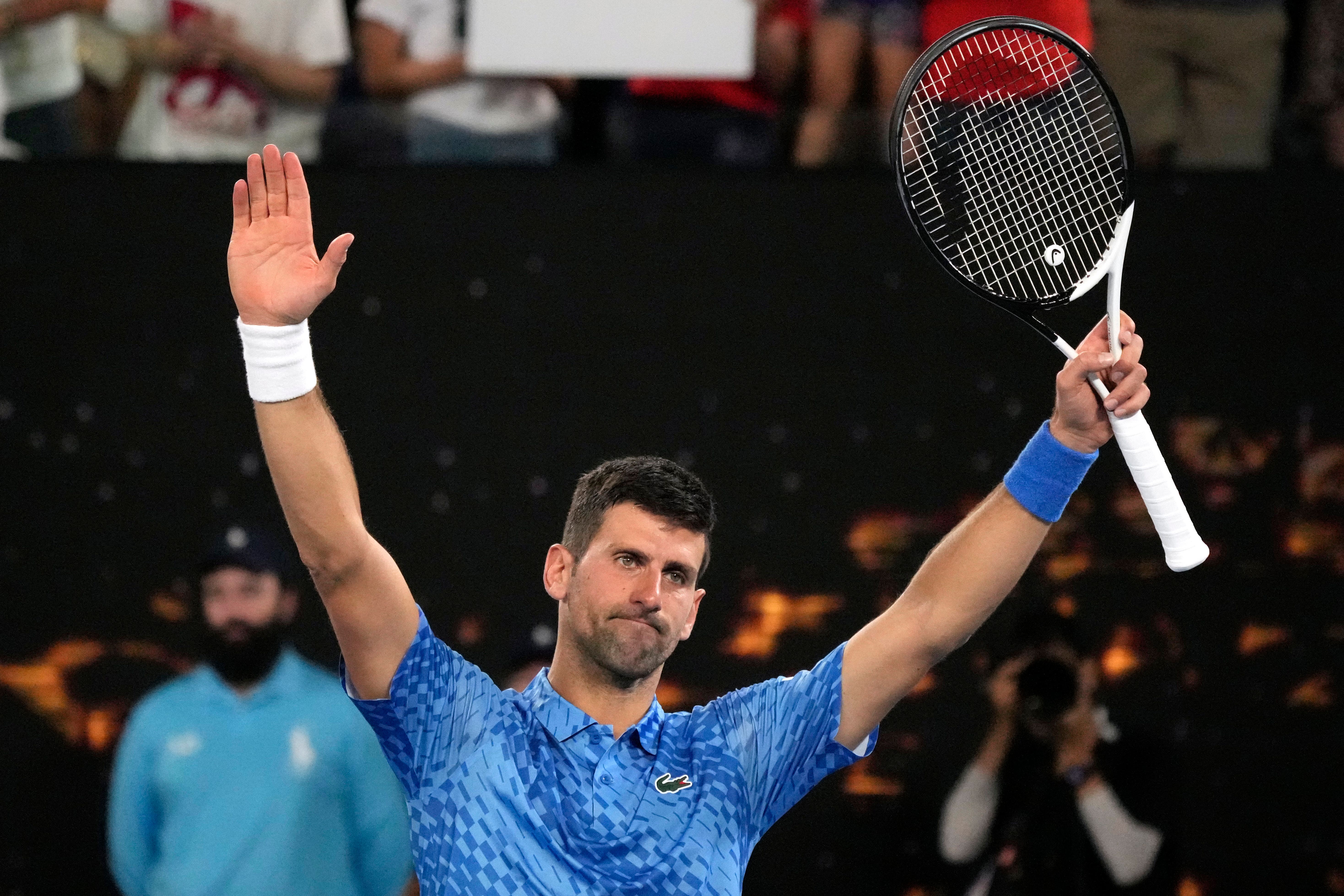 Novak Djokovic was on song against Alex De Minaur (Aaron Favila/AP)