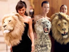 Kylie Jenner and Schiaparelli accused of promoting ‘trophy hunting’ with lion head dress