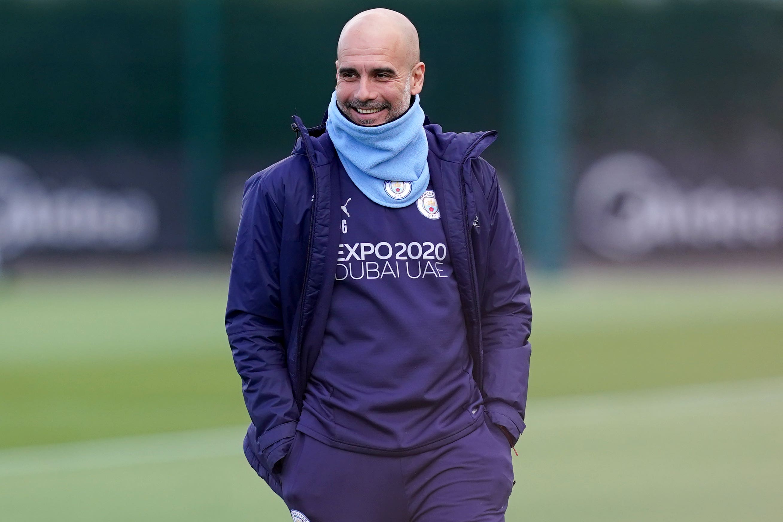 Manchester City manager Pep Guardiola will run the rule over a new signing in training (Martin Rickett/PA)