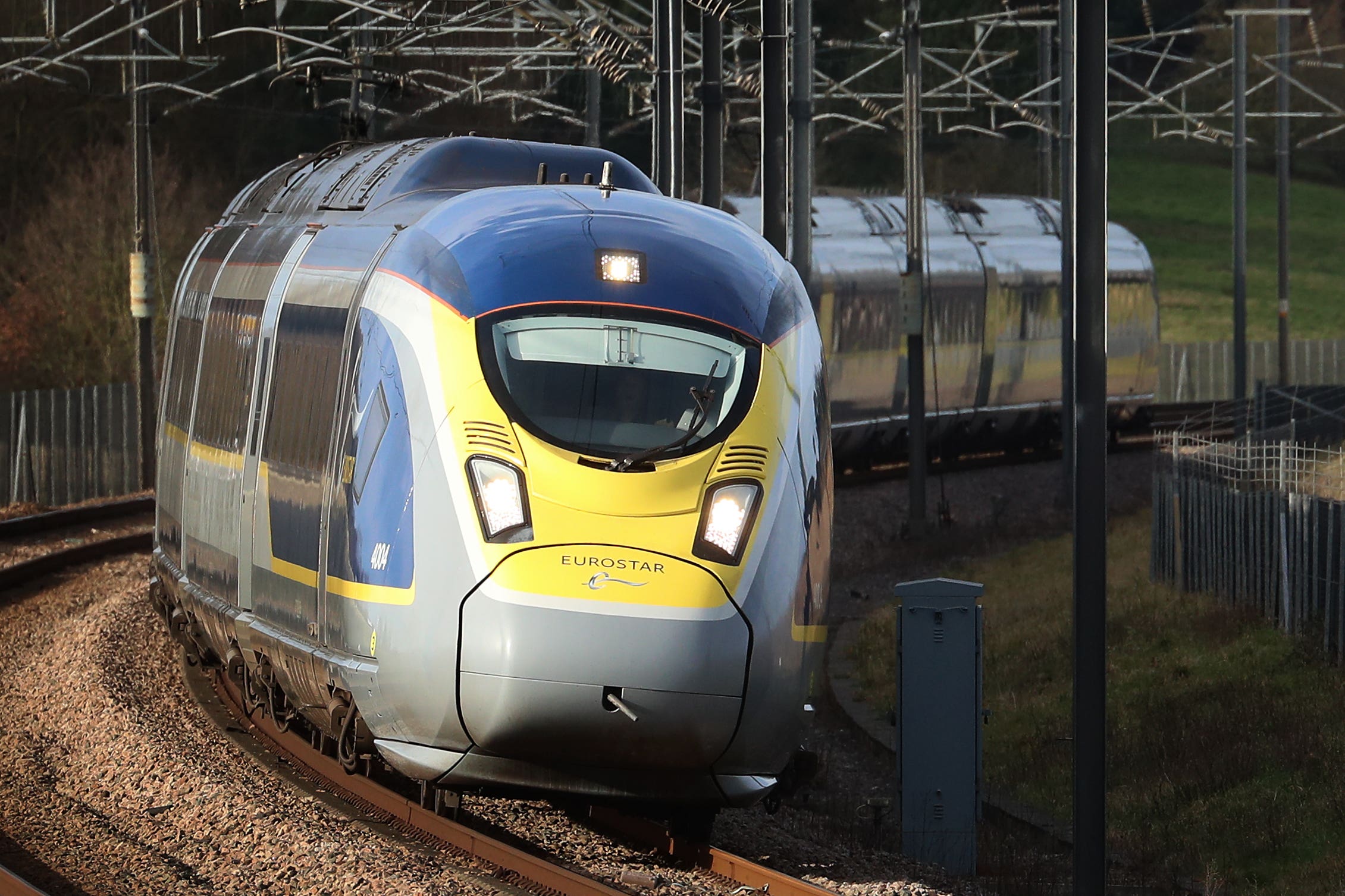 The post-Brexit requirement to stamp UK passports for outbound travel is also contributing to delays for Eurostar passengers (Gareth Fuller/PA)