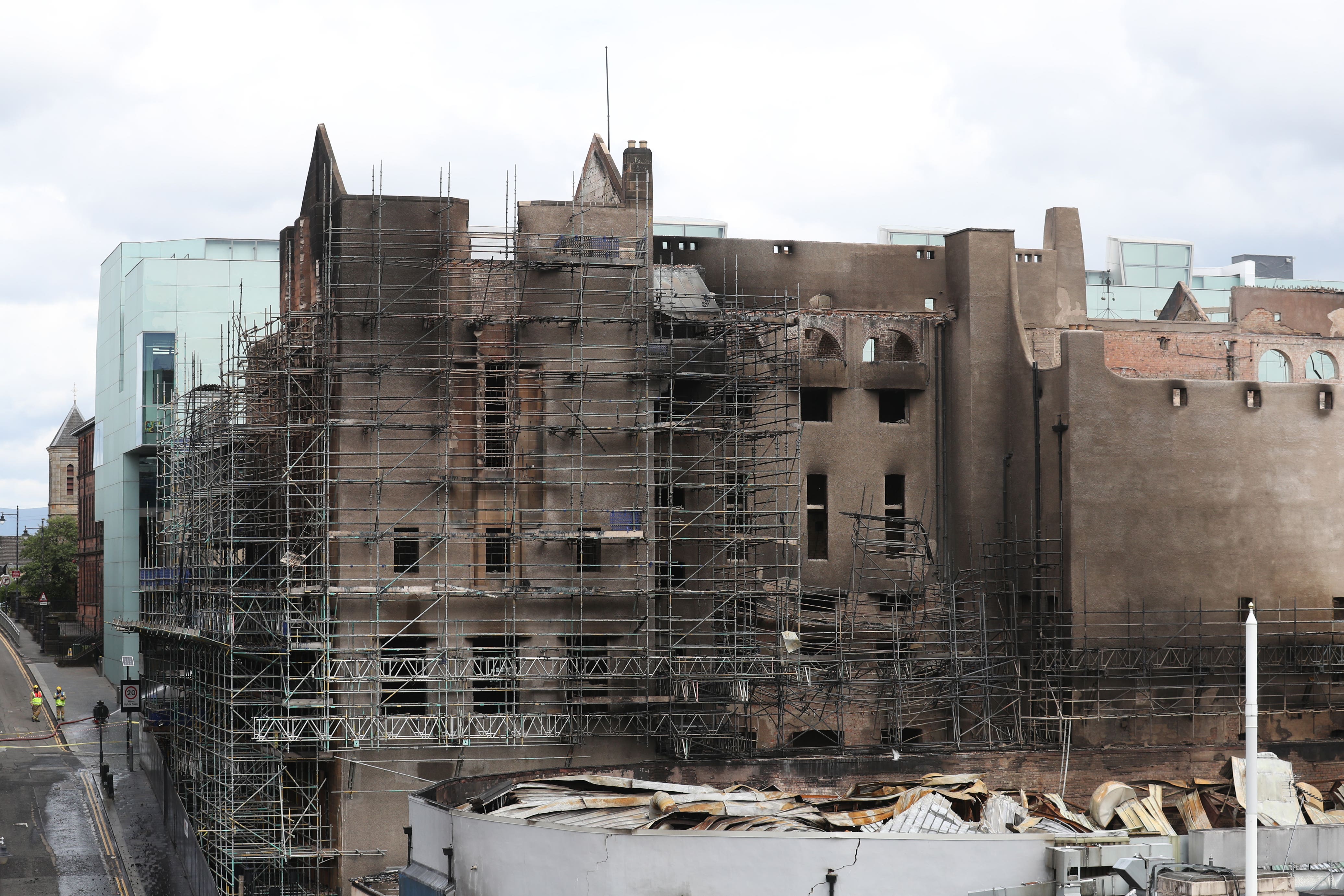 Glasgow School of Art was badly damaged in a fire (Andrew Milligan/PA)